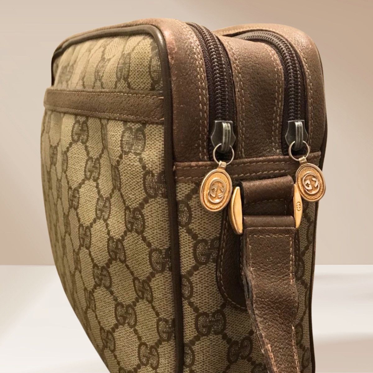 Gucci Vintage Gucci GG Supreme Crossbody |Coated Canvas & Leather Size ONE SIZE - 7 Thumbnail