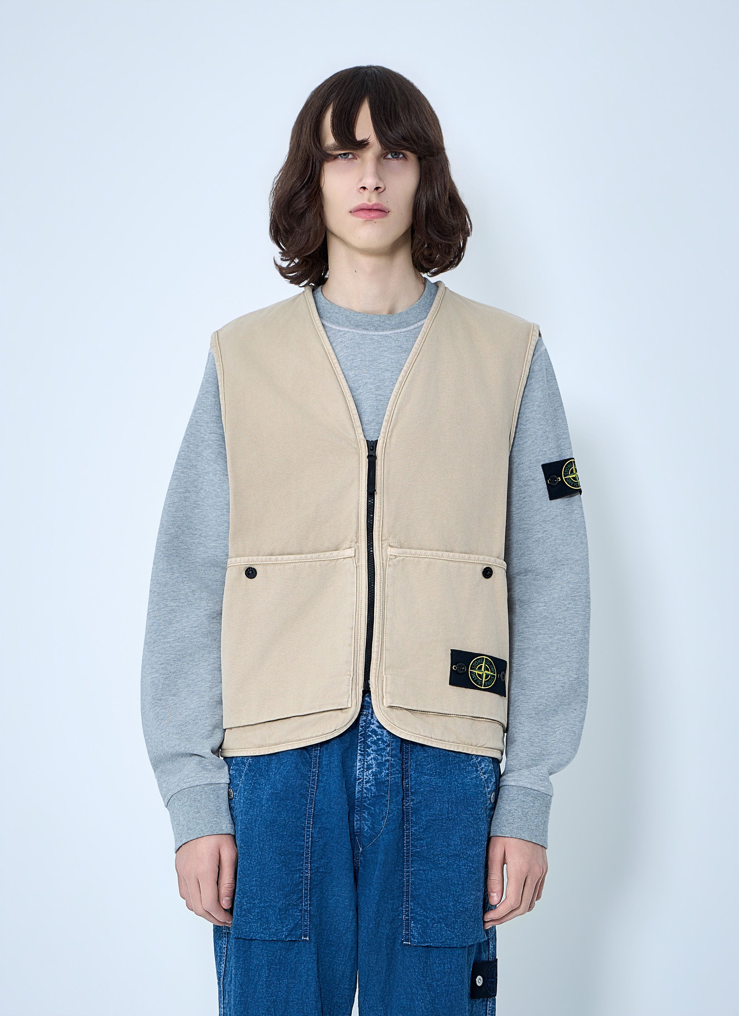 Stone Island Cotton Twill Utility Vest Size US XXL / EU 58 / 5 - 1 Thumbnail