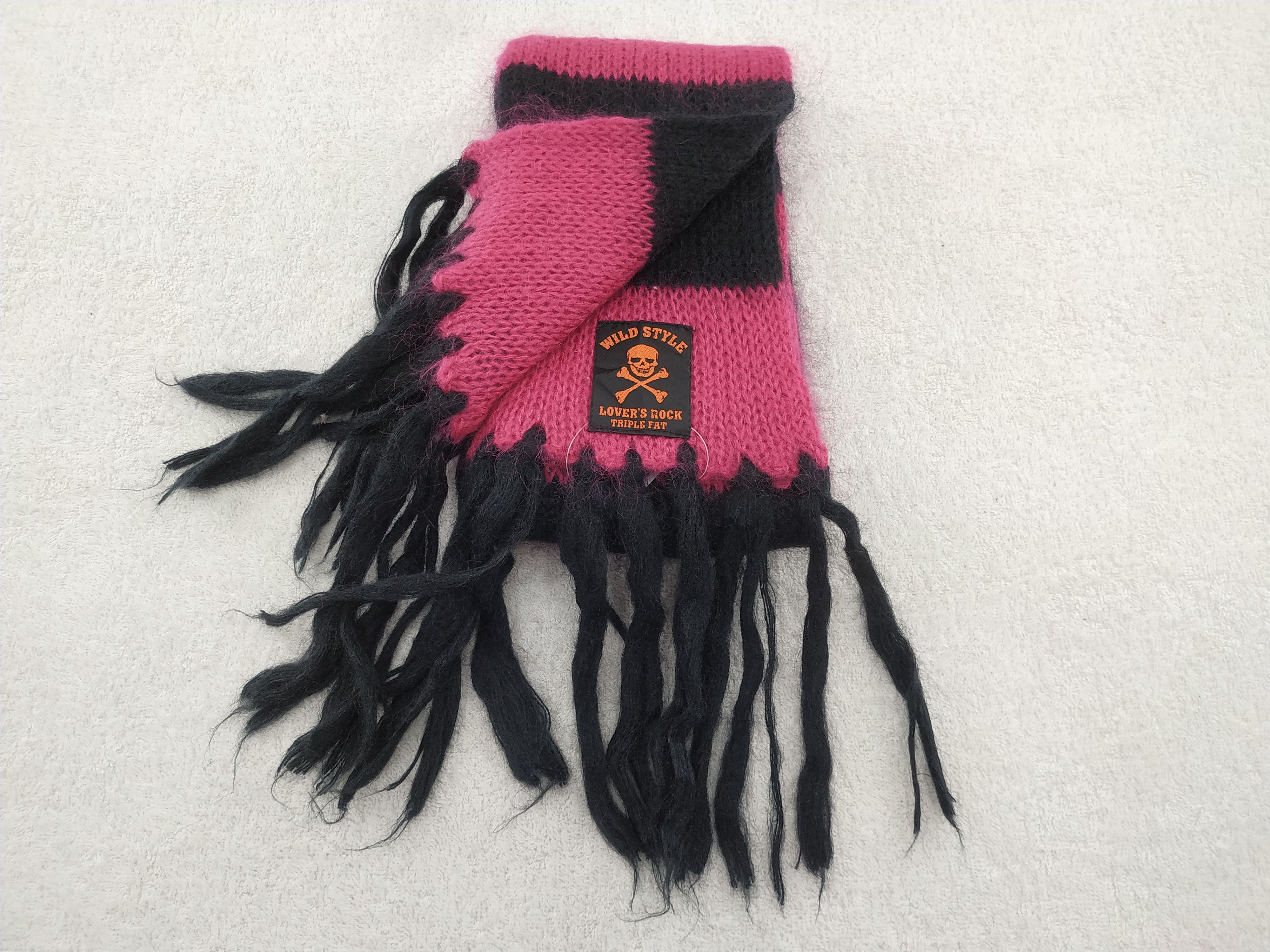 Japanese Brand Vintage Lovers Rock Skull Scarf/Muffler/Neckwear MF415 Size ONE SIZE - 4 Thumbnail