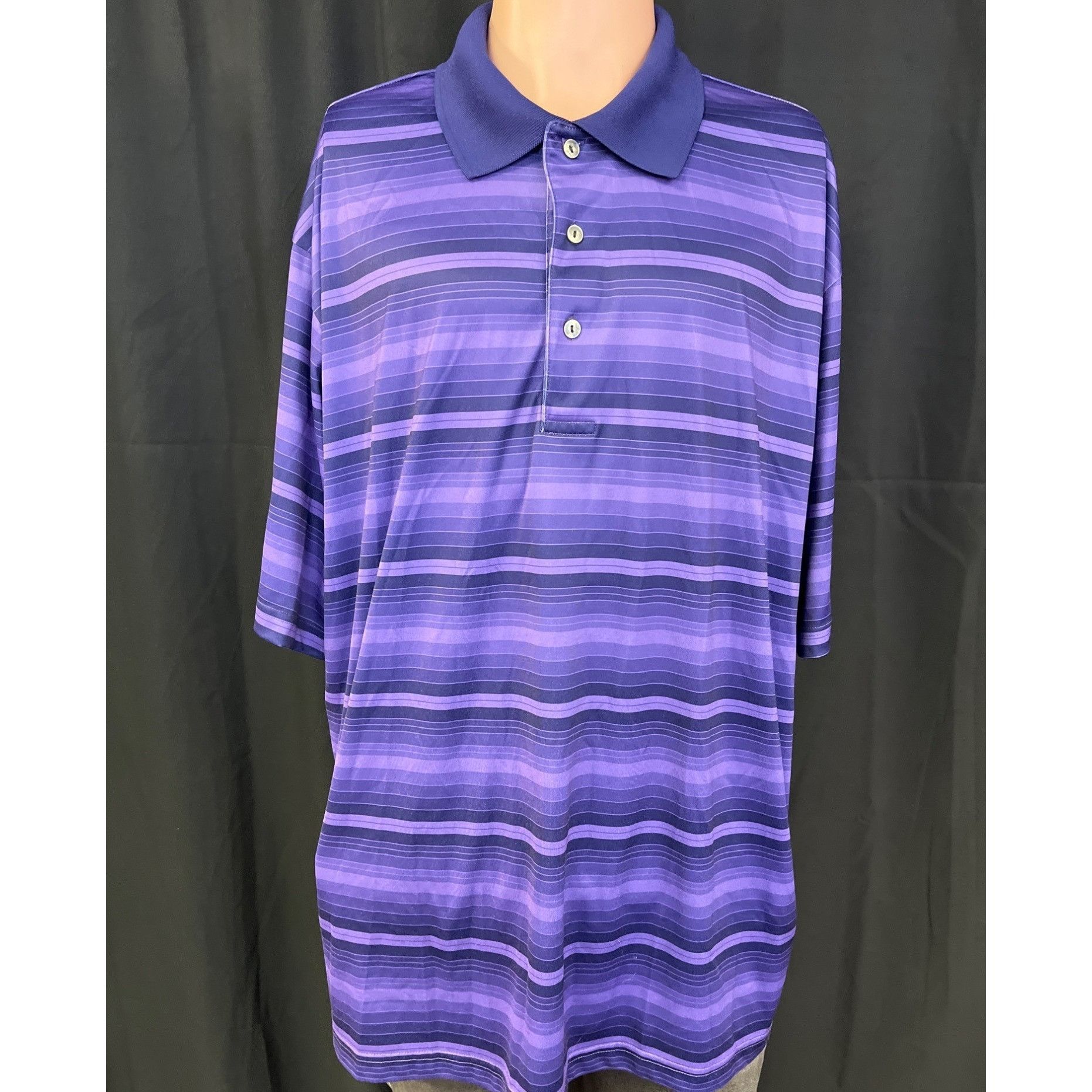 Other Ben Hogan Men's Purple Striped Golf Shirt/Polo Size 2XL SKU Size US XXL / EU 58 / 5 - 1 Thumbnail
