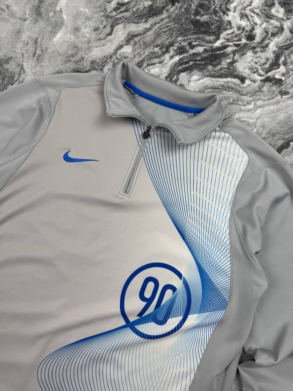 Nike Vintage Nike Total 90 Training Sweatshirt Drill Top 1/4 Zip Size US XL / EU 56 / 4 - 2 Thumbnail