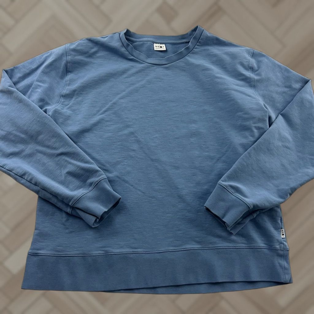 Vintage No Nationality NNO7 Crewneck Sweatshirt Men L Blue Pullover Sweatshirt Size US L / EU 52-54 / 3 - 1 Thumbnail