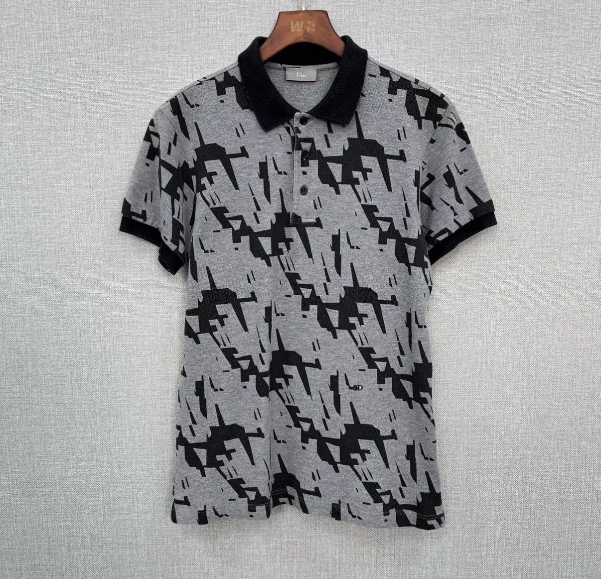 Dior Dior Geometric Pattern Polo Shirt Size US S / EU 44-46 / 1 - 1 Thumbnail