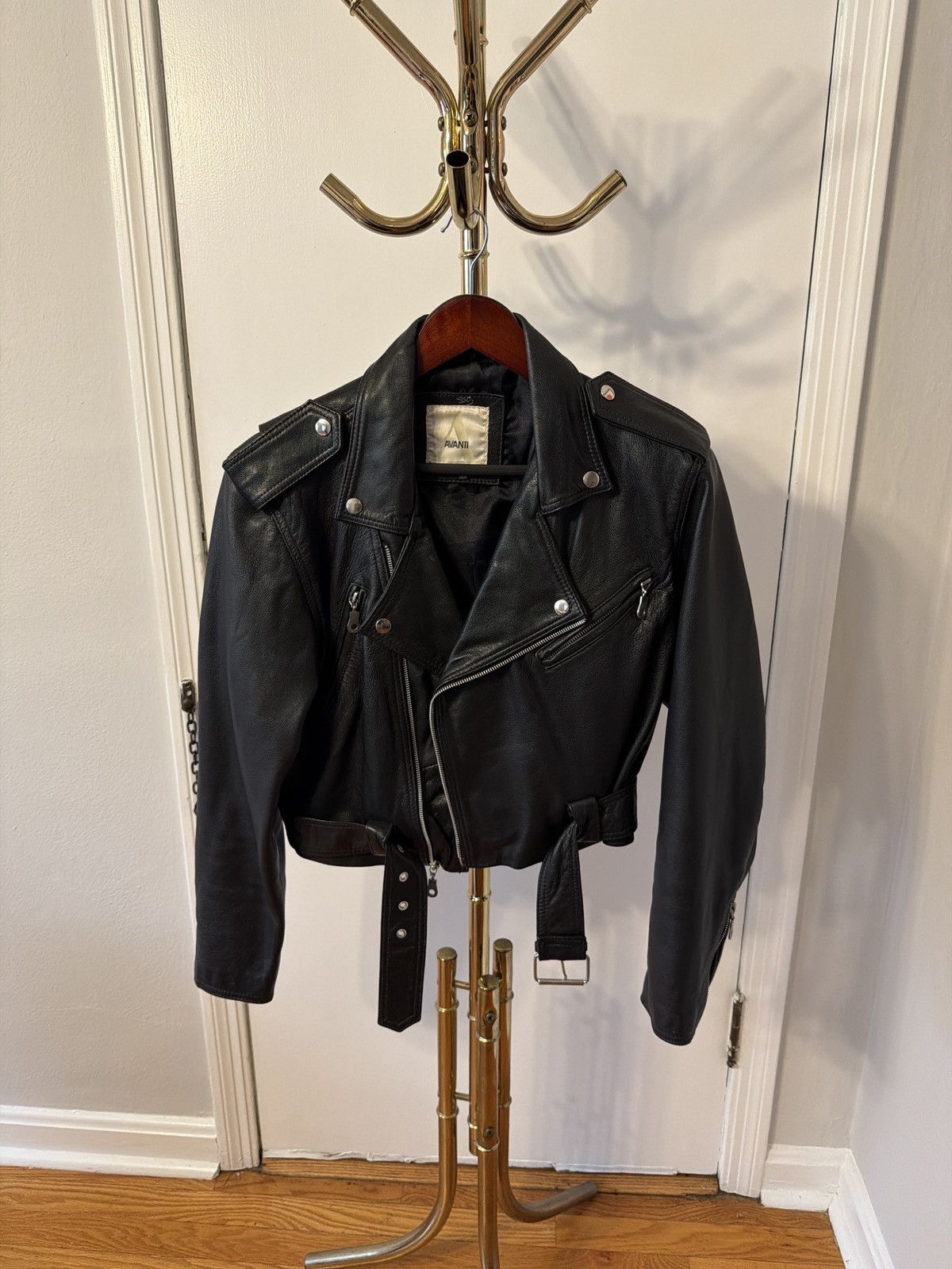 Vintage Vintage Avanti Leather Biker Jacket Size M / US 6-8 / IT 42-44 - 1 Thumbnail