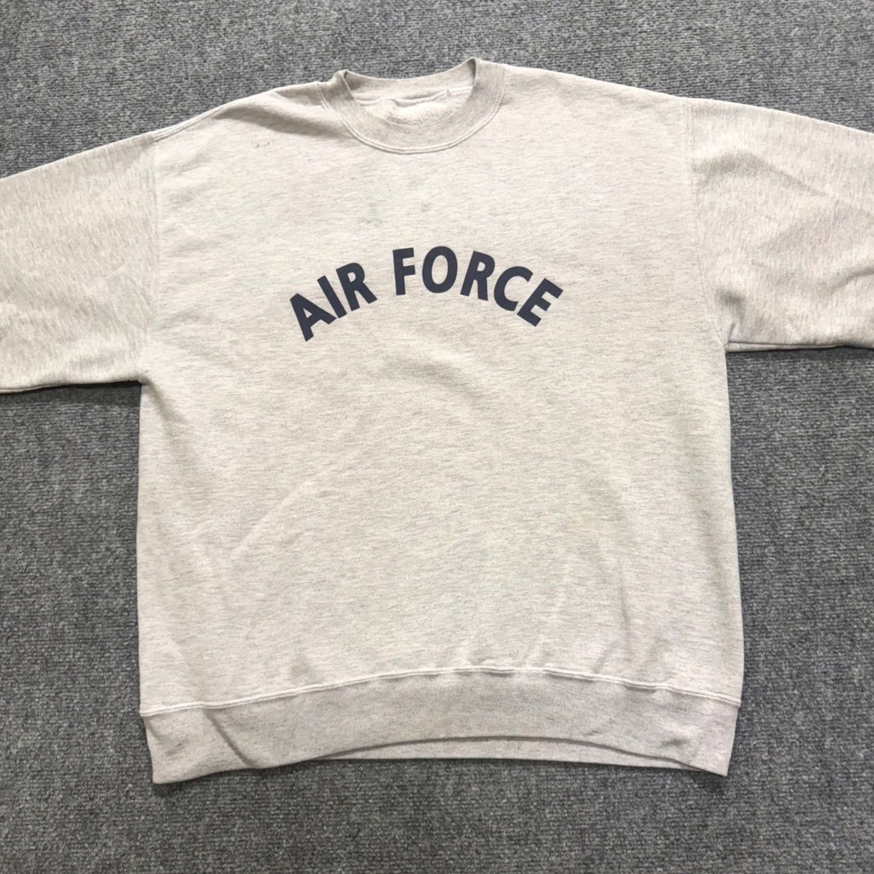 Vintage VINTAGE Air Force Pullover Sweatshirt Men XL grey 90s Heavyweight Cotton Blend Shirt Mens XL Size US XL / EU 56 / 4 - 6 Thumbnail