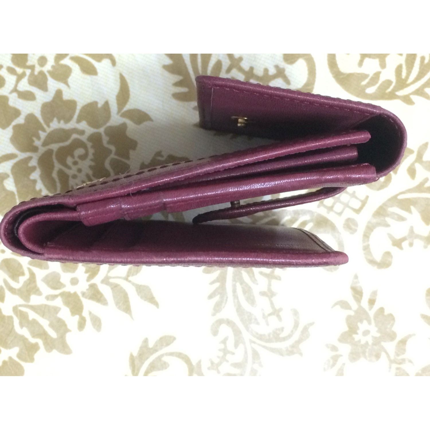 Roberta di Camerino Vintage Roberta di Camerino wine leather wallet, coin purse Size ONE SIZE - 5 Thumbnail