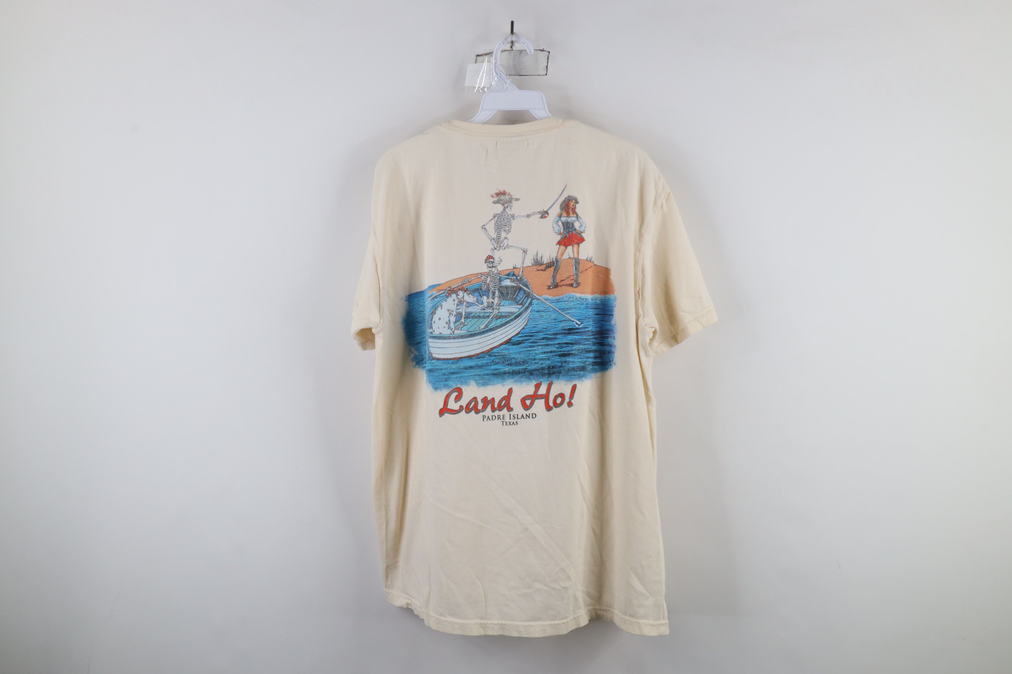 Vintage Vintage Y2K Streetwear Pinup Girl Pirate Skeleton T-Shirt Size US L / EU 52-54 / 3 - 12 Thumbnail
