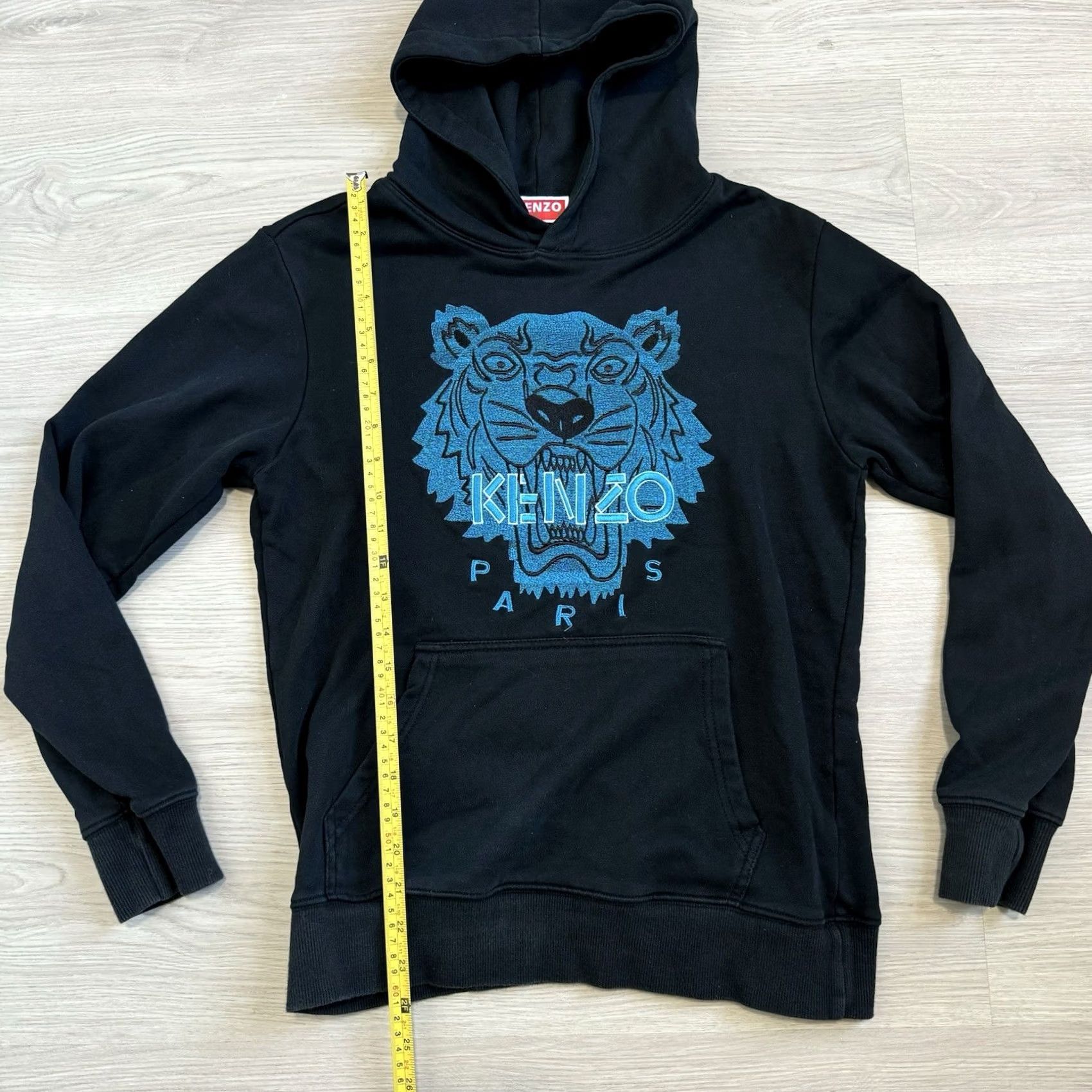Kenzo KENZO Hoodie Men M Black Paris Embroidered Tiger Pullover Sweatshirt Size US M / EU 48-50 / 2 - 3 Thumbnail