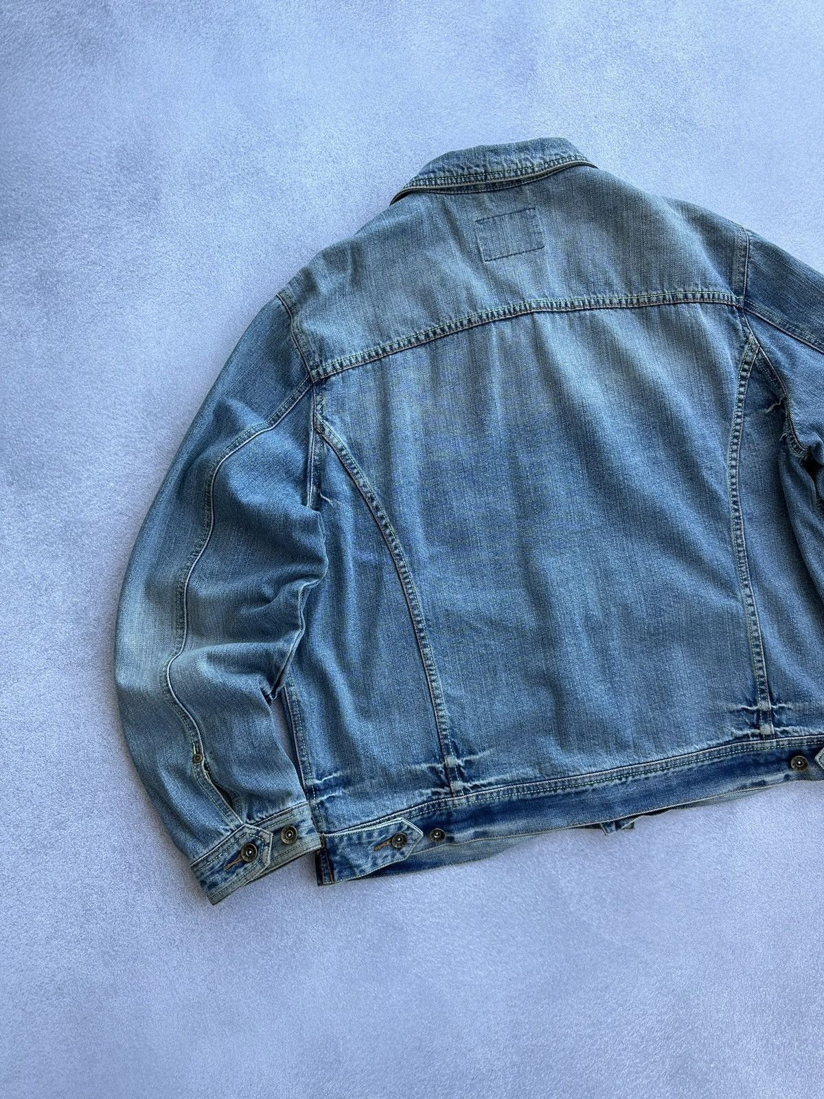 Casablanca × Vintage Vintage Casablanca Denim Distressed Japanese Jacket Size US XL / EU 56 / 4 - 12 Thumbnail