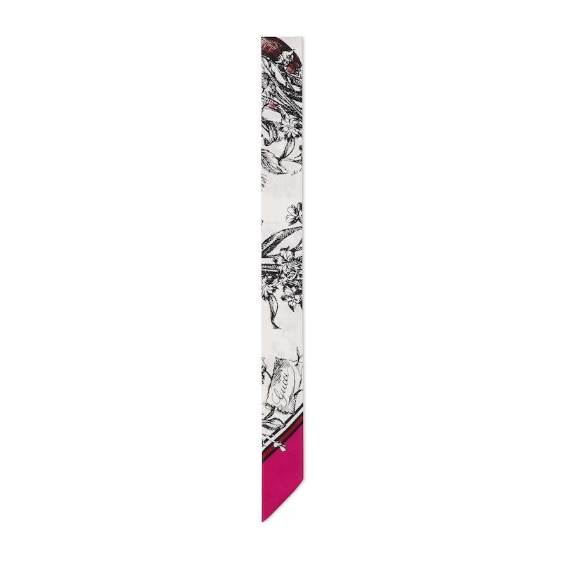 Gucci oc11z0126 Size: OS / Printed Silk Neck Bow In Multi Colors Size ONE SIZE - 1 Thumbnail