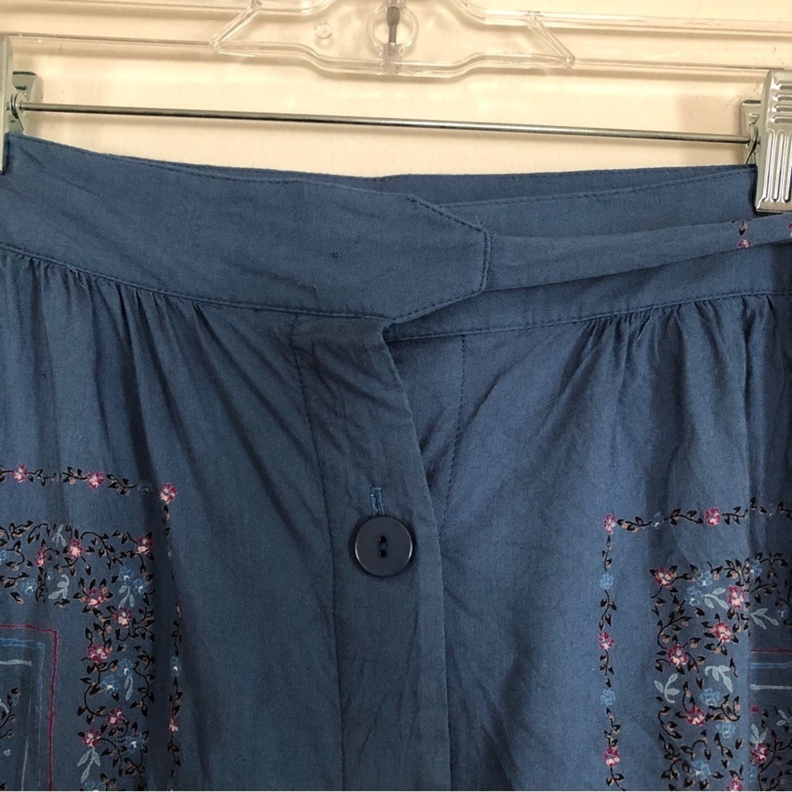 Other Jane Schaffhausen Belle France Prairie Floral Midi Tie Skirt Size 32" / US 10 / IT 46 - 7 Thumbnail