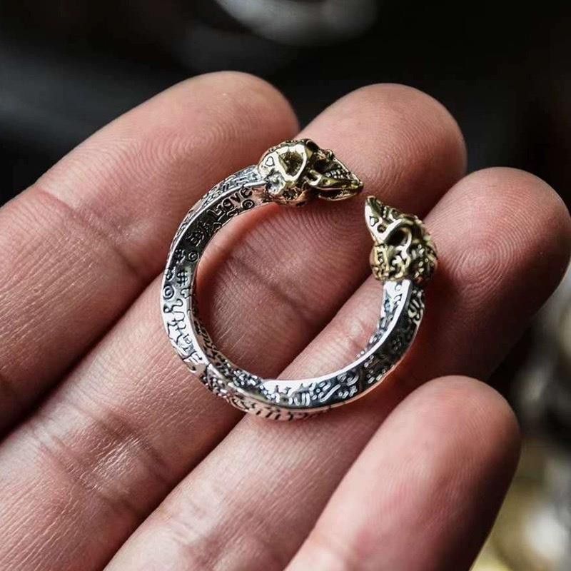 Jewelry Skull Matchless Jewelry Rings Open Chrome Ring (Size 7-13) Size ONE SIZE - 2 Thumbnail