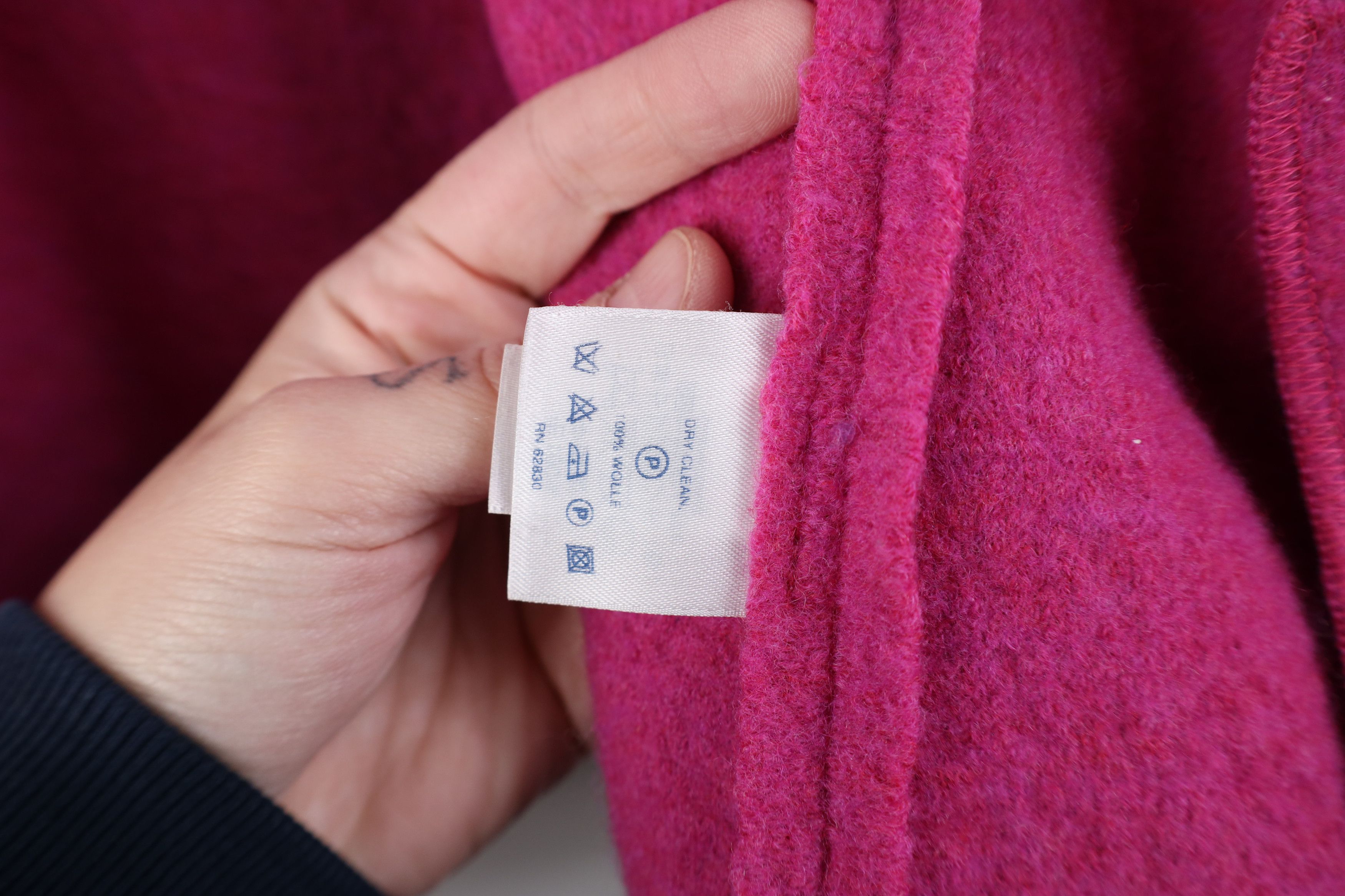 Lands' End Vintage Lands End Wool Button Blazer Sweater Jacket Jac Pink Size XL / US 12-14 / IT 48-50 - 10 Thumbnail