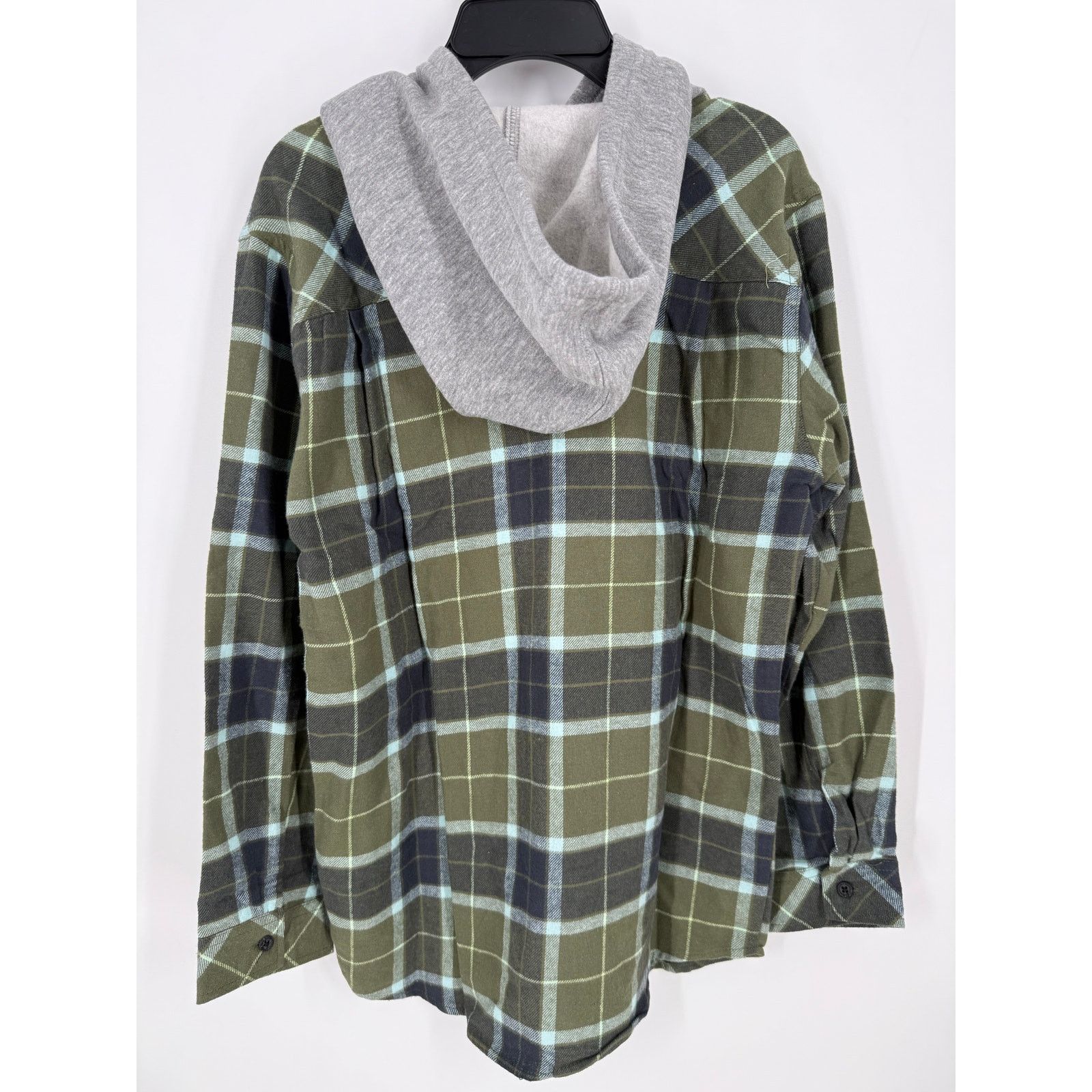 Other NEW Quiksilver Boys Lightweight Flannel Shirt Jacket Hoodie Size US L / EU 52-54 / 3 - 2 Thumbnail