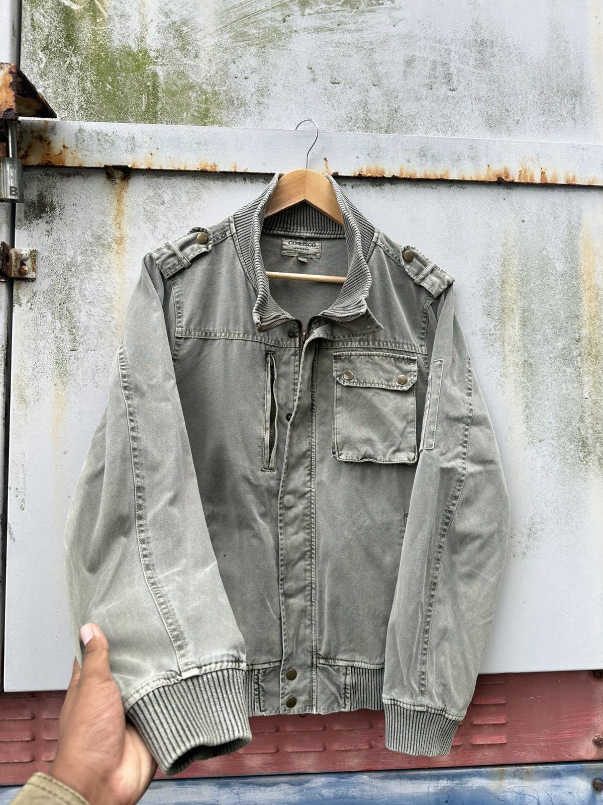 Vintage 👹Vintage Faded Corisso Military Utility Jacket Size US M / EU 48-50 / 2 - 7 Thumbnail