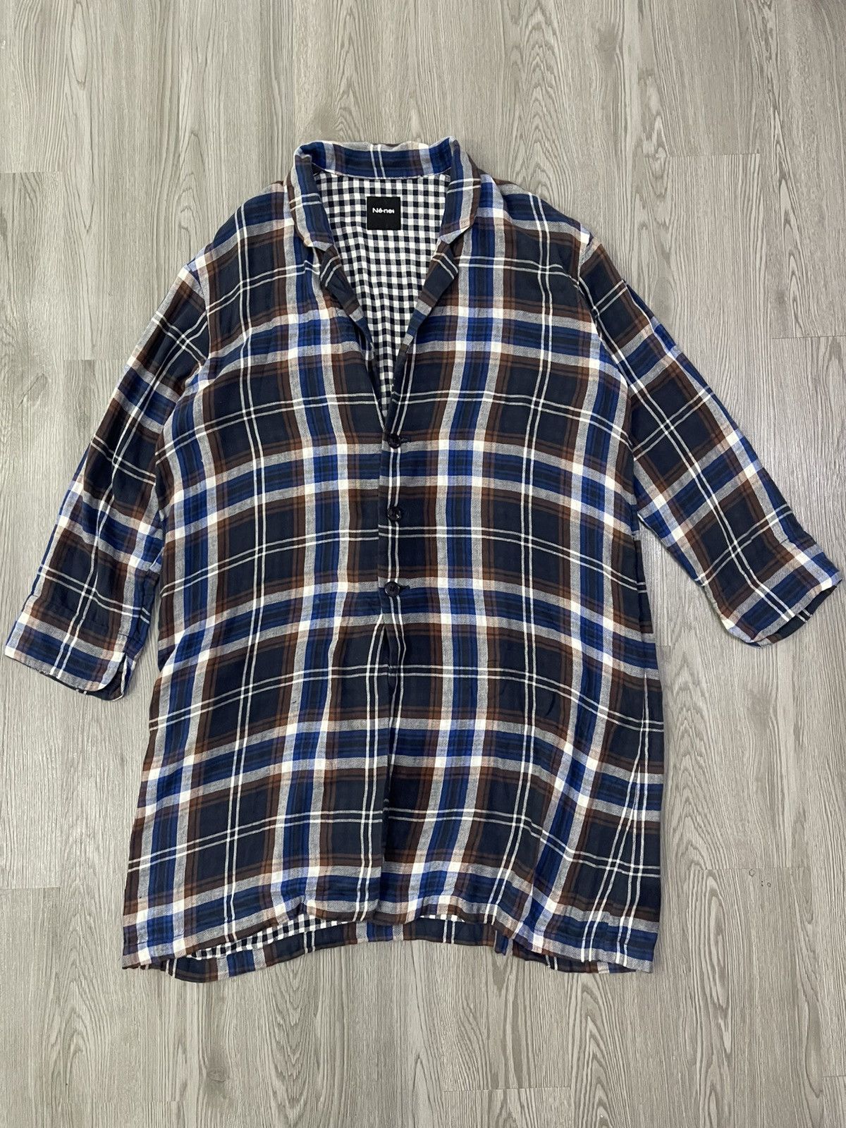 Ne-Net Ne-net issey miyake plaid cotton overshirt Size M / US 6-8 / IT 42-44 - 10 Thumbnail