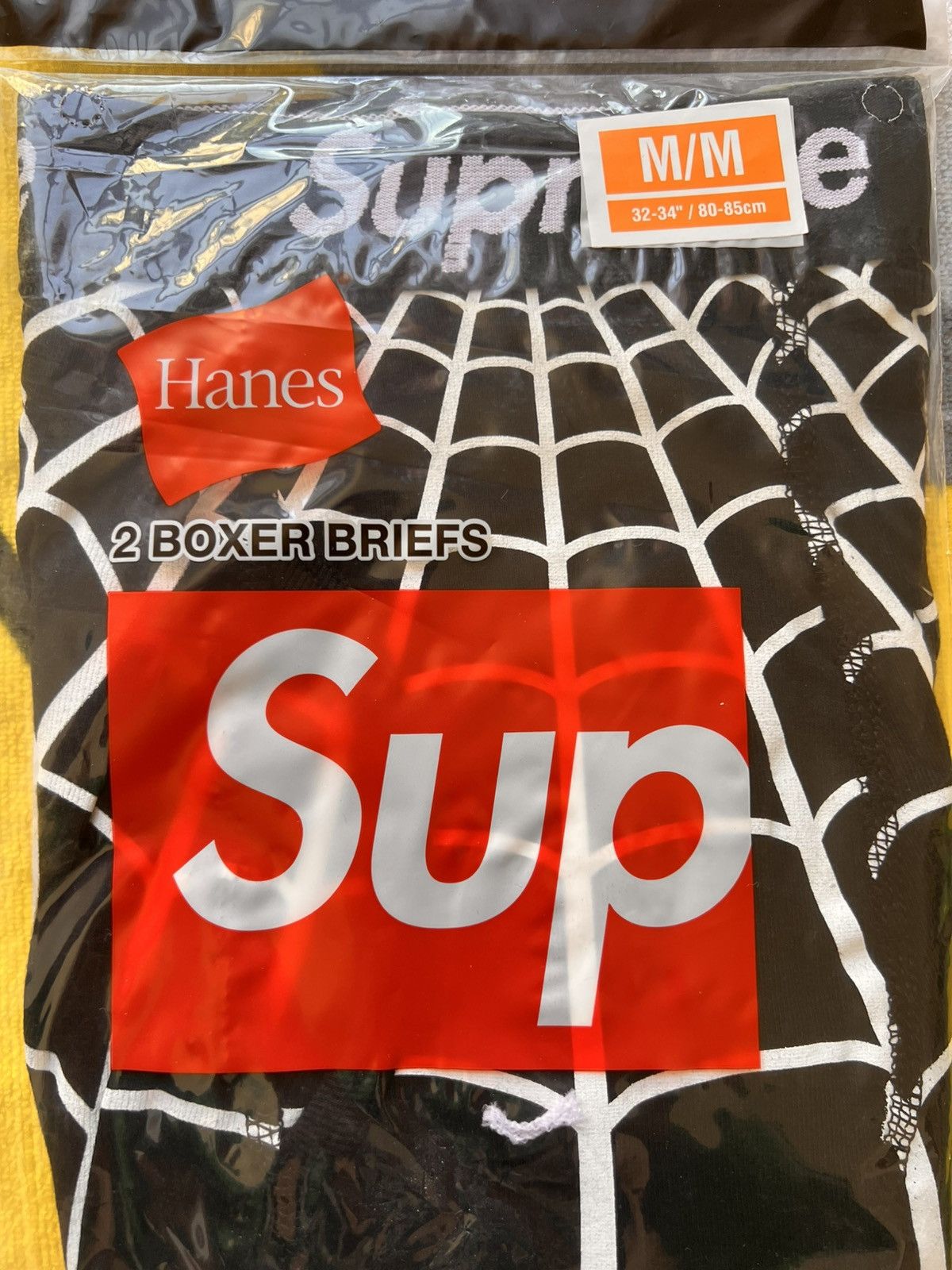 Supreme M Supreme x Marvel Spider-Man Web Boxer Briefs hanes Black Size US 32 / EU 48 - 4 Thumbnail