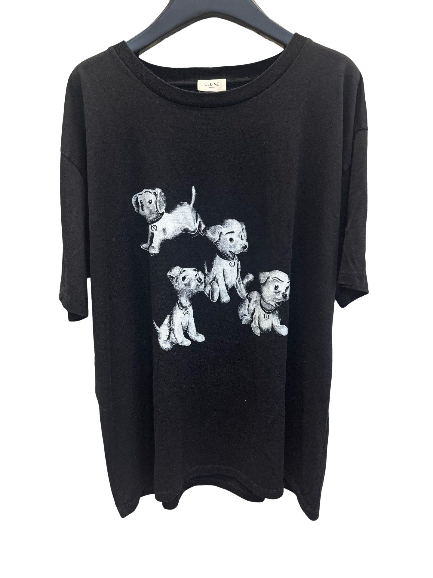 Celine Celine Dog Print T-Shirt M Size US M / EU 48-50 / 2 - 1 Thumbnail