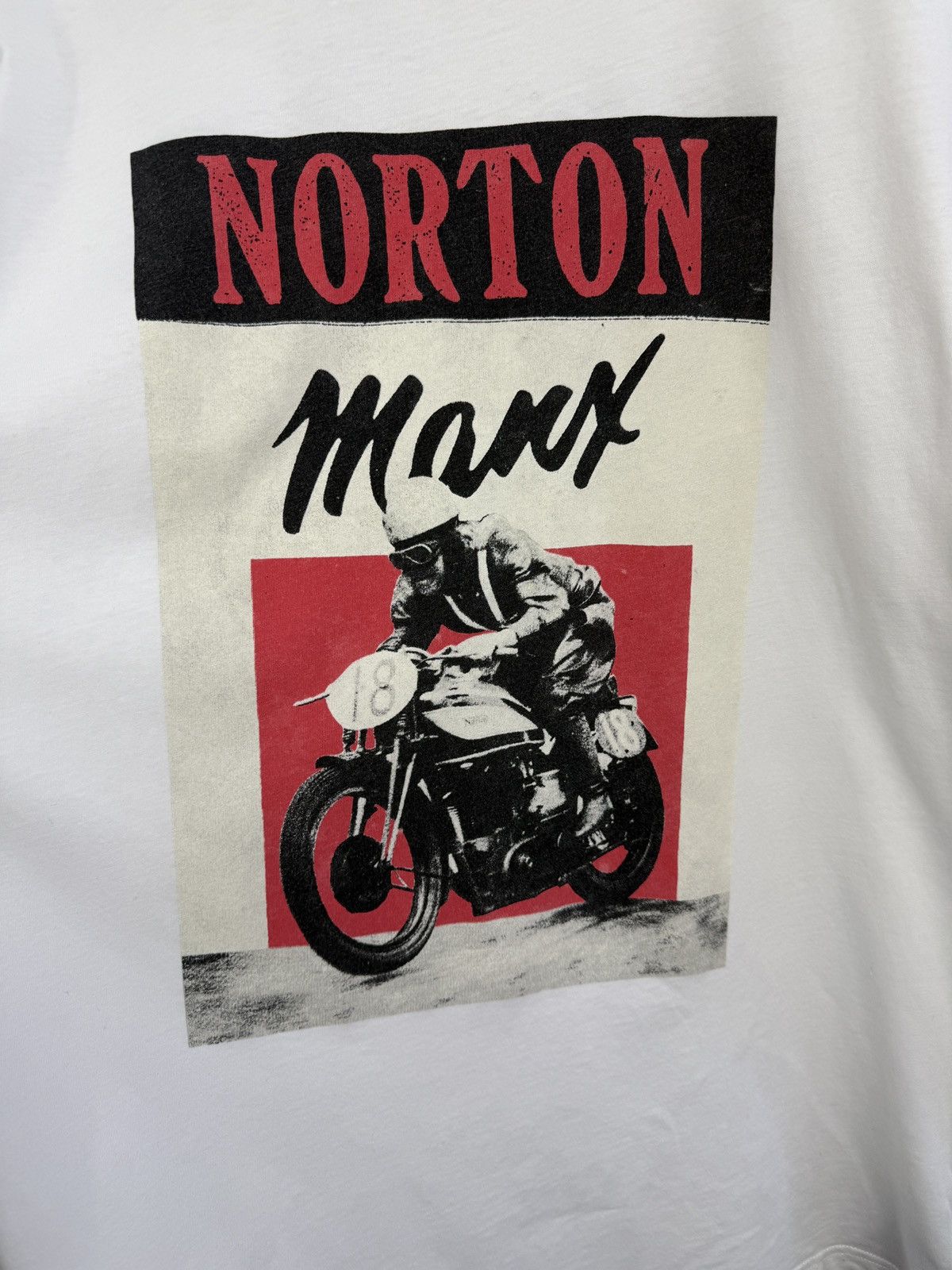 Norton 🇬🇧 Vintage Norton Motorcycles Manx T-Shirt Biker Motorcycle Size US XL / EU 56 / 4 - 4 Thumbnail