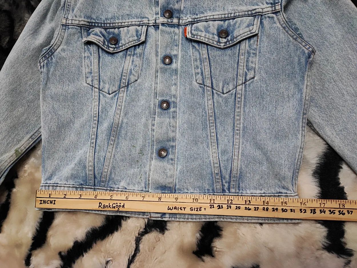 Levi's Vintage LEVIS Denim Jacket 80s Trashed Distressed Grunge Erd Size US XS / EU 42 / 0 - 19 Thumbnail