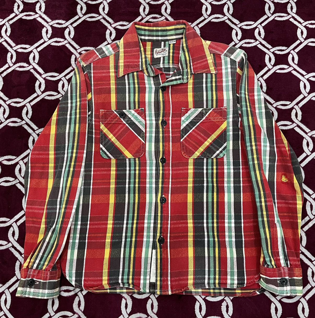 Vintage Rouston Union Made Plaid Flannel Size US M / EU 48-50 / 2 - 1 Thumbnail