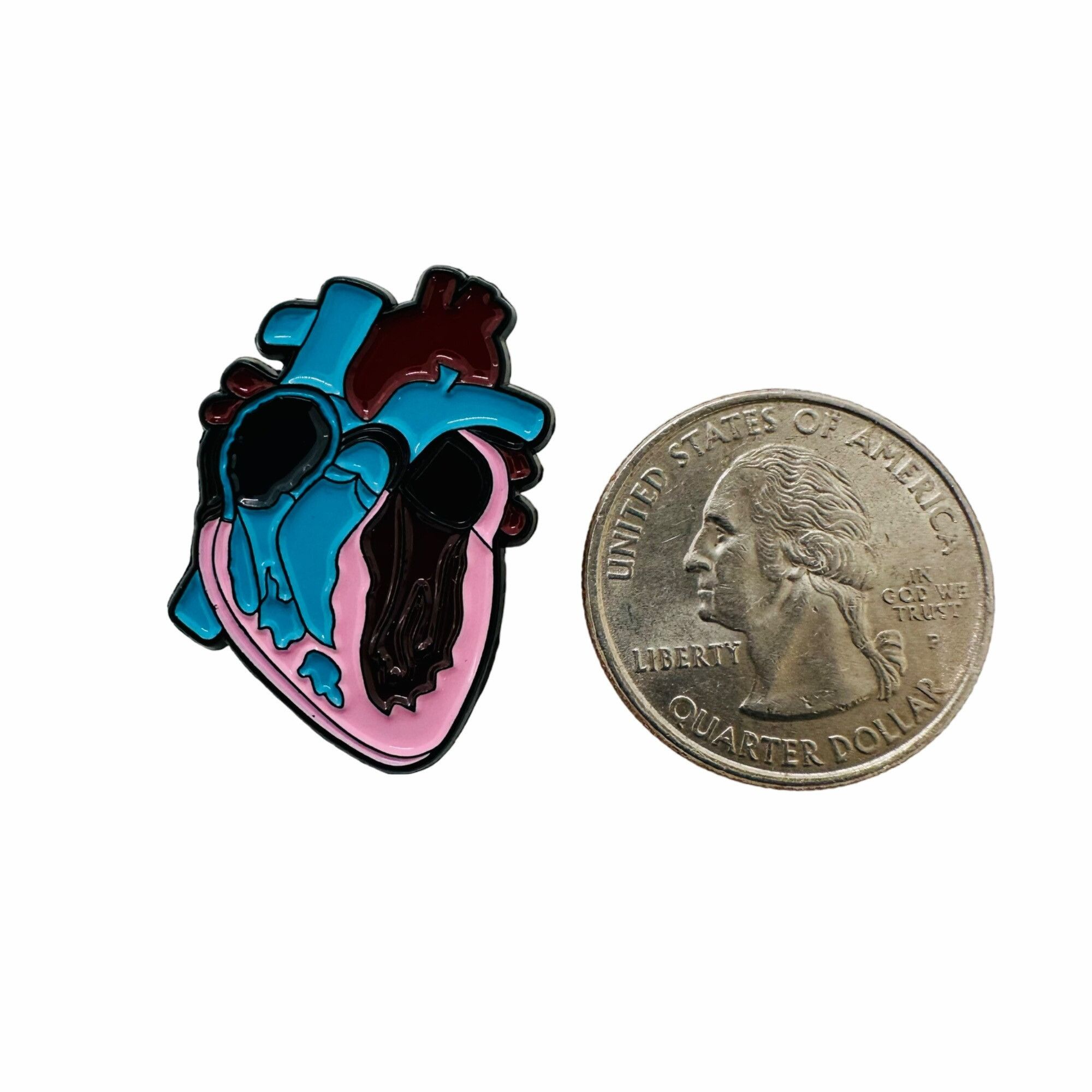 Other ✨Enamel Pin with heart lapel - Human organ heart lapel brooc Size ONE SIZE - 5 Thumbnail
