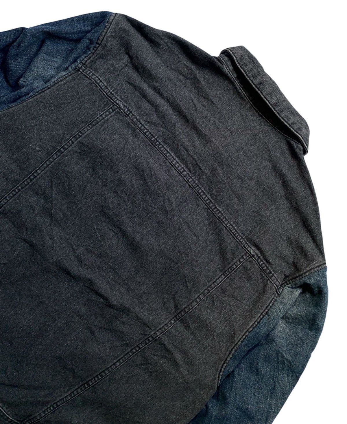 GU Japanese brand GU raffle sleeves denim jacket Size US L / EU 52-54 / 3 - 7 Thumbnail