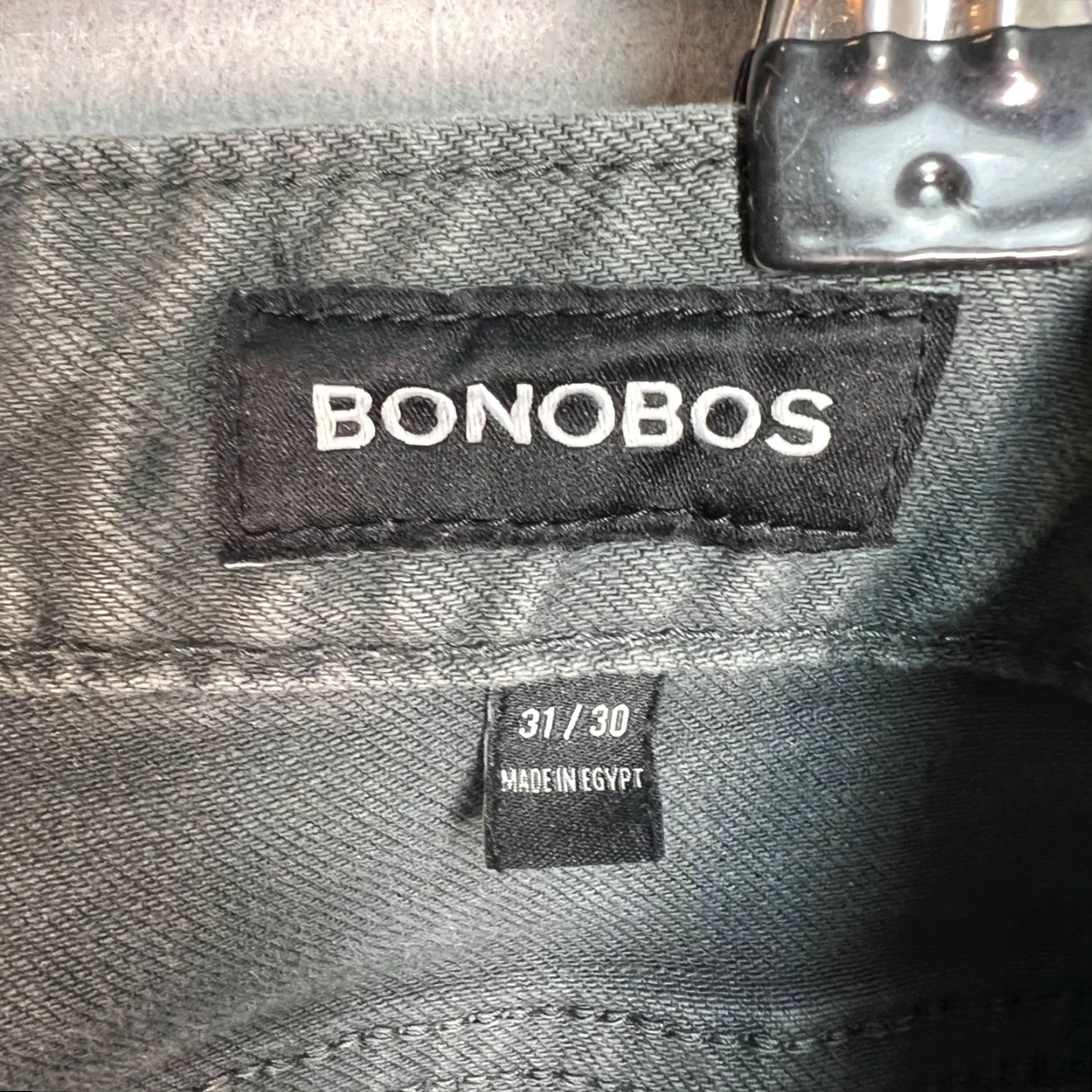 Bonobos BONOBOS Jeans Slim 31x30 Men Green Denim Cotton Blend 5-Pocket Inseam 30 Retro Preppy Style Mens Jeans Size US 31 - 3 Thumbnail