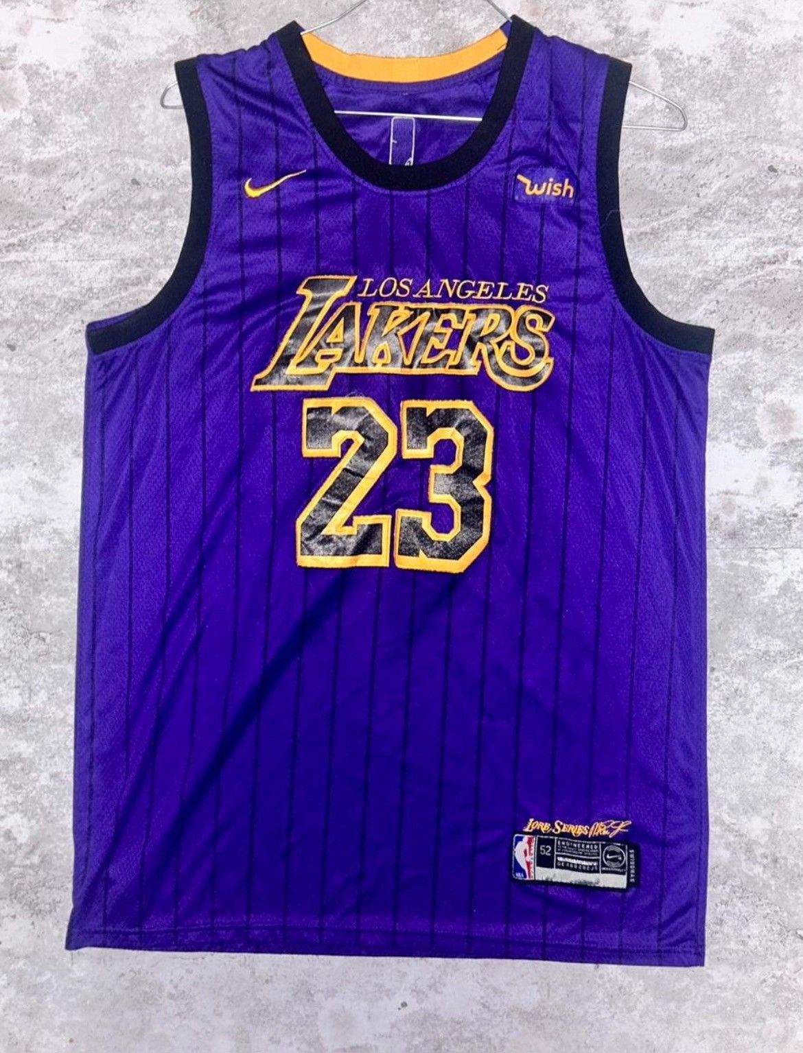 NBA × Nike × Vintage Nike NBA Swingman Lakers Lebron James Jersey SIZE 52 Size US XL / EU 56 / 4 - 1 Thumbnail
