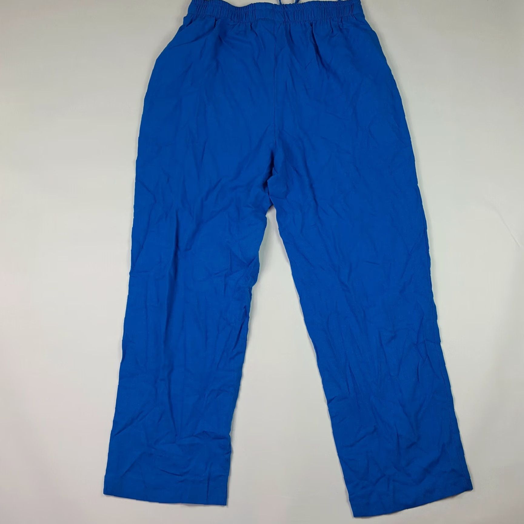Vintage Vintage Samantha Lee Womens XL Relaxed Blue 80s Stretch Waist Pant Pants Pockets High Rise Drawstring Lounge Jeans? Size 40" / US 18 - 3 Thumbnail