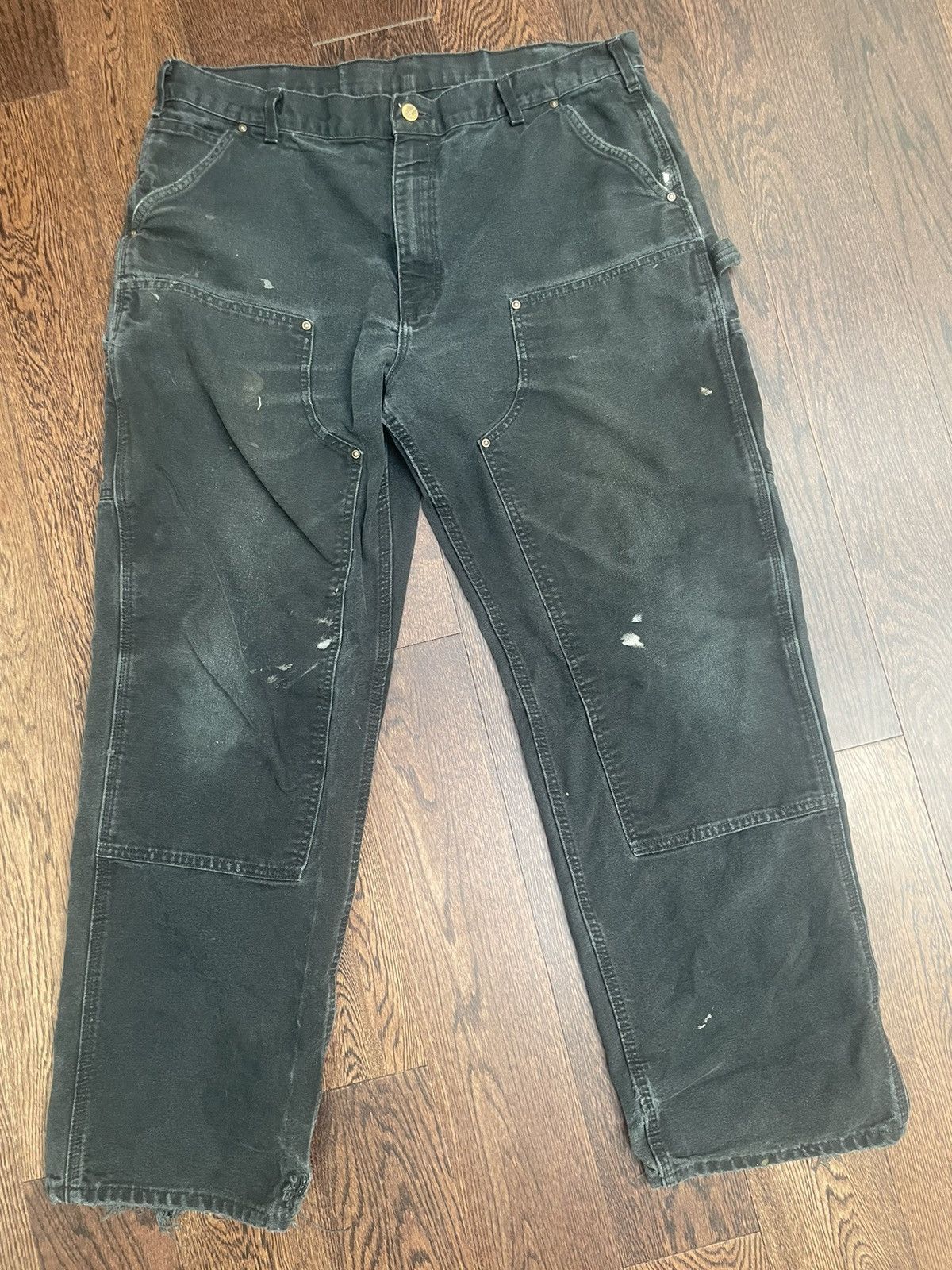 Image of Vintage Carhartt Double Knees in Black, Men's (Size 38)