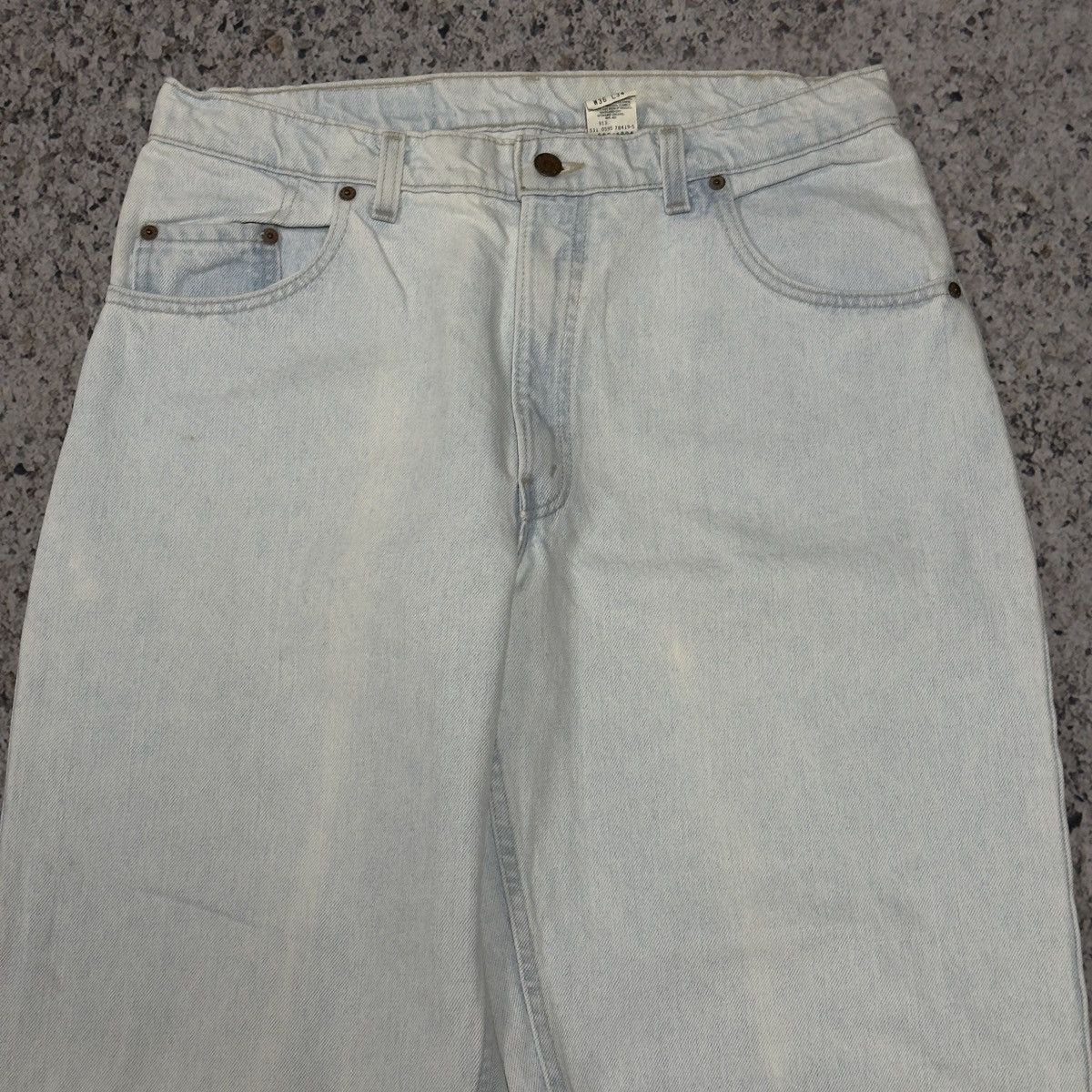 Levi's 90s Levi’s 560 Light Wash Denim Jeans ERD Grunge Chrome Size US 35 - 3 Thumbnail