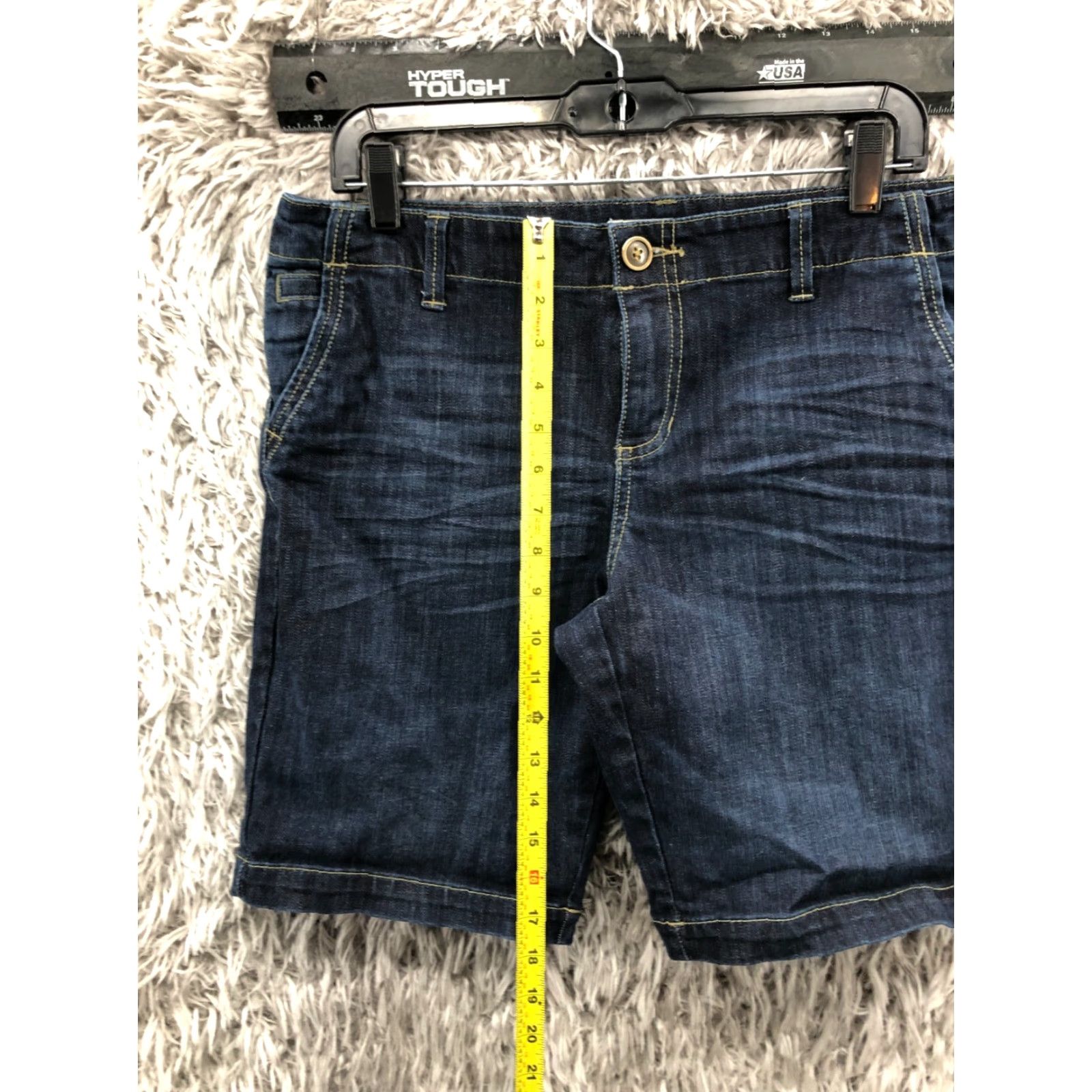 Vintage Canyon River Blues Bermuda Shorts Women Size 10 Mid Rise Dark Wash Blue Denim Size 32" / US 10 / IT 46 - 3 Thumbnail