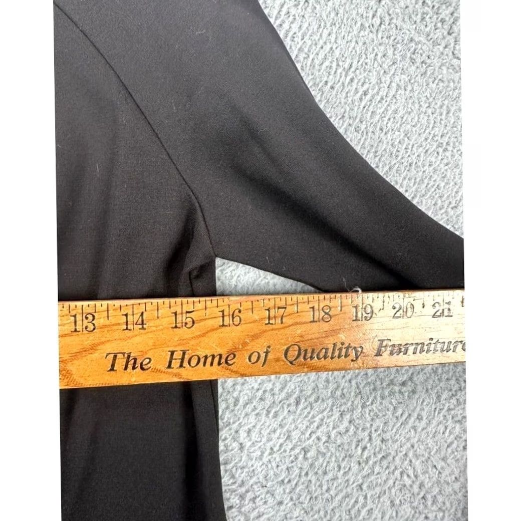 Vintage Chelsea Theodore Jacket Womens Small Black Faux Leather Trim Full Zip Coat Size S / US 4 / IT 40 - 5 Thumbnail