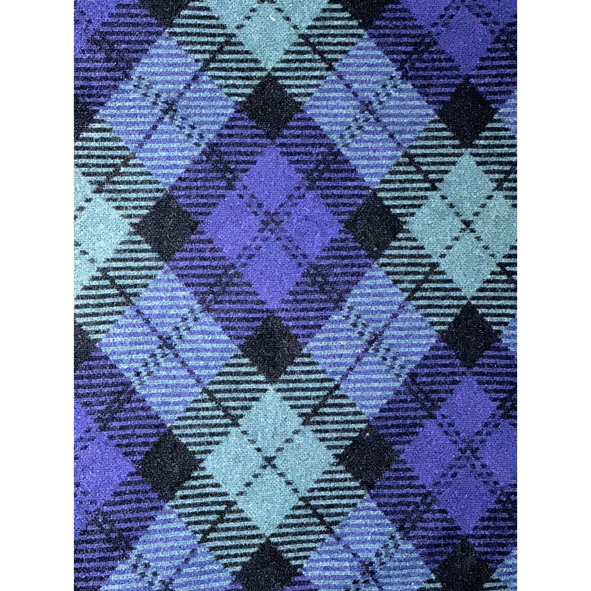 Anne Klein Anne Klein Size L Navy Teal Plaid Argyle Crewneck Sweater Pr Size L / US 10 / IT 46 - 14 Thumbnail