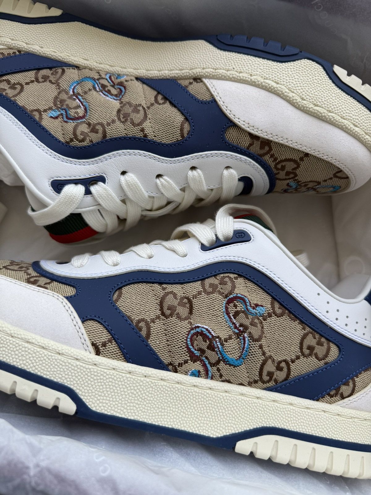 Gucci Gucci Men’s Re-Web Sneaker Size 9.5 US Size US 9.5 / EU 42-43 - 2 Thumbnail