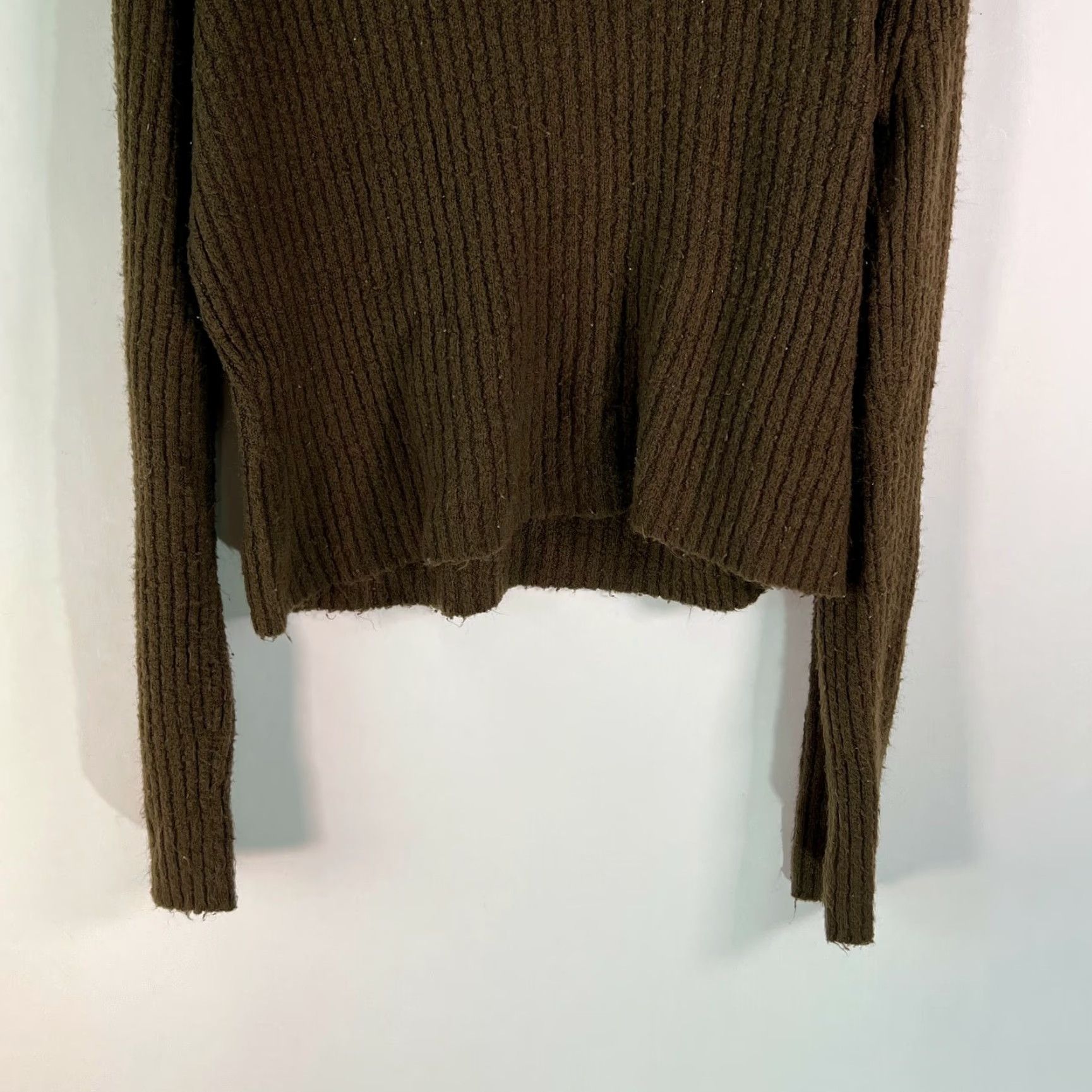 Vintage Say What Turtle Neck Sweater Women Brown L Pullover Knit Long Sleeve Casual Vintage No Size L / US 10 / IT 46 - 4 Thumbnail