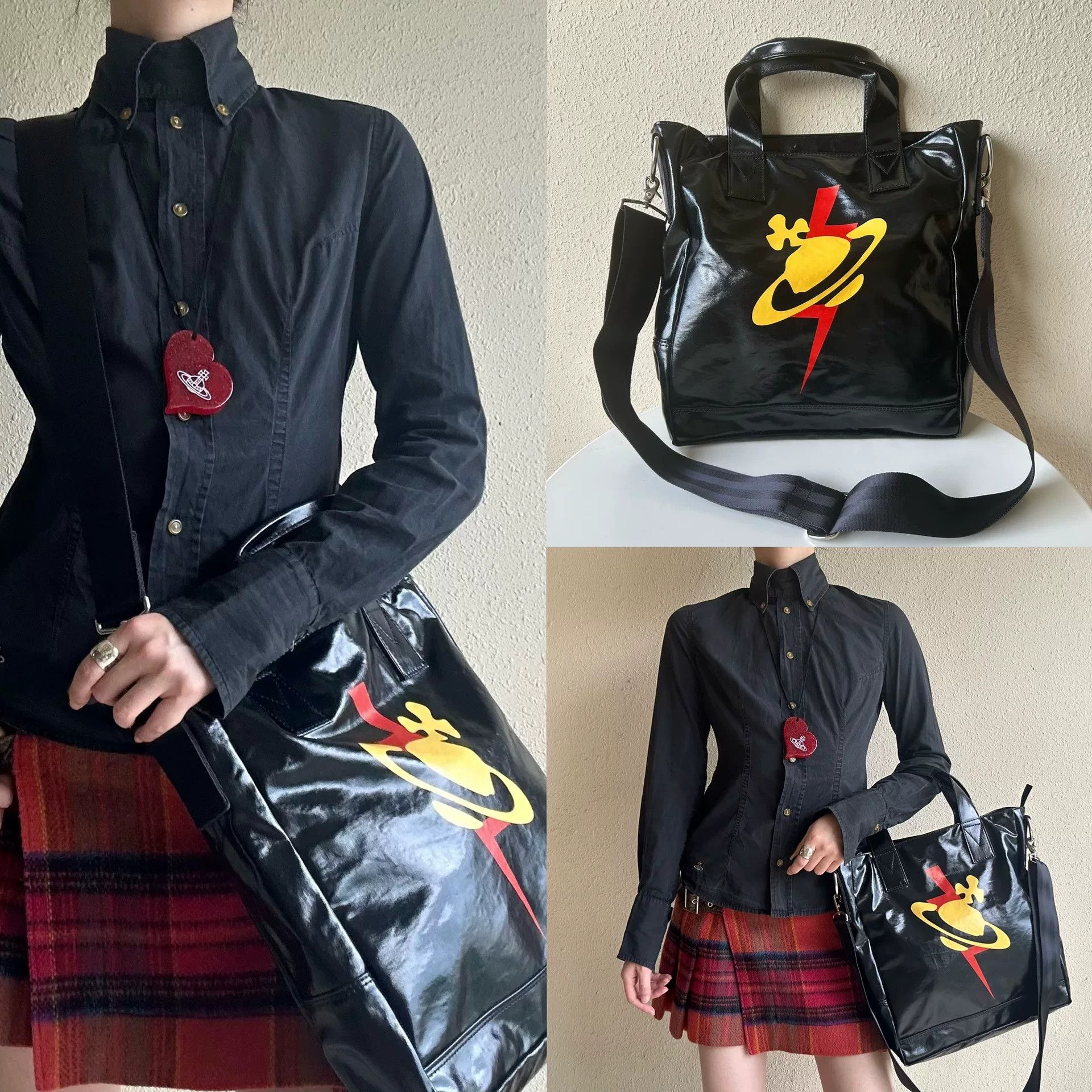 Vivienne Westwood vintage vivienne westwood tote bag with logo Size ONE SIZE - 1 Thumbnail
