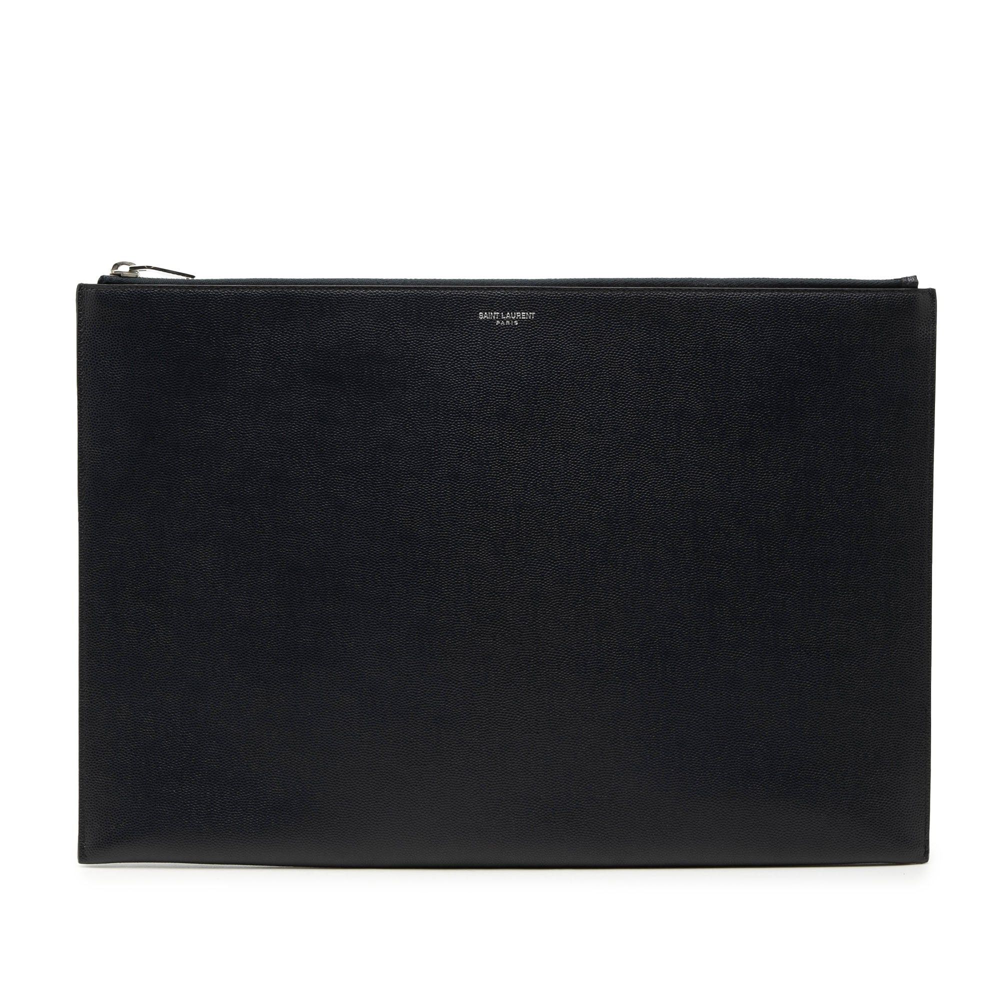 Saint Laurent Paris Grain De Poudre Zip Document Holder Size ONE SIZE - 1 Thumbnail