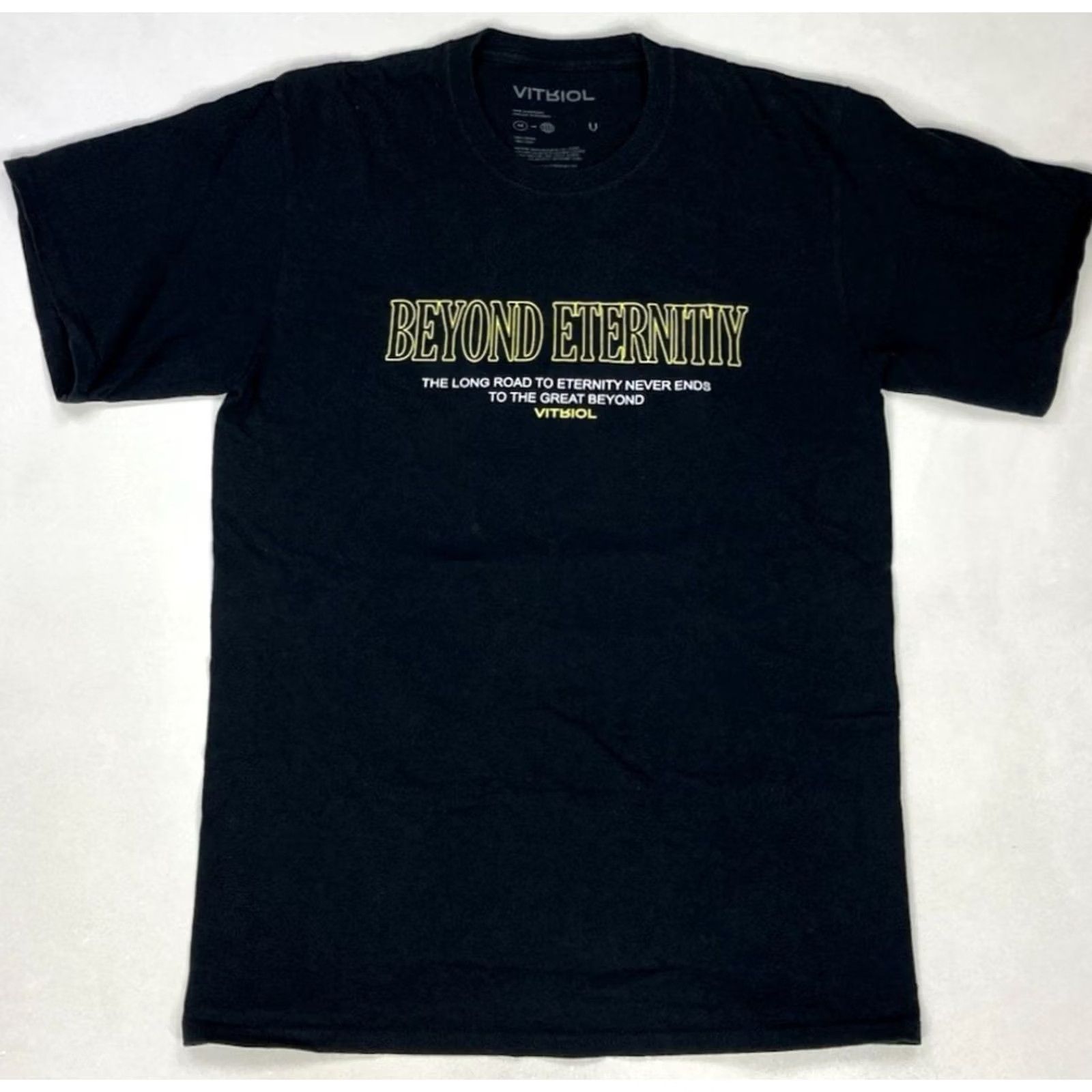 Vintage VITRIOL T-Shirt Men Medium Black Graphic Print Crew Neck Short Sleeve Grunge 2020-2029 All Seasons Hat Size US M / EU 48-50 / 2 - 3 Thumbnail