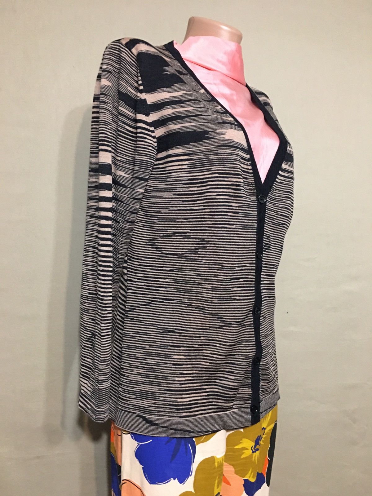 Missoni MISSONI Designer Stripped Wool Cardigan Sweater Size Eu 46 Size L / US 10 / IT 46 - 5 Thumbnail