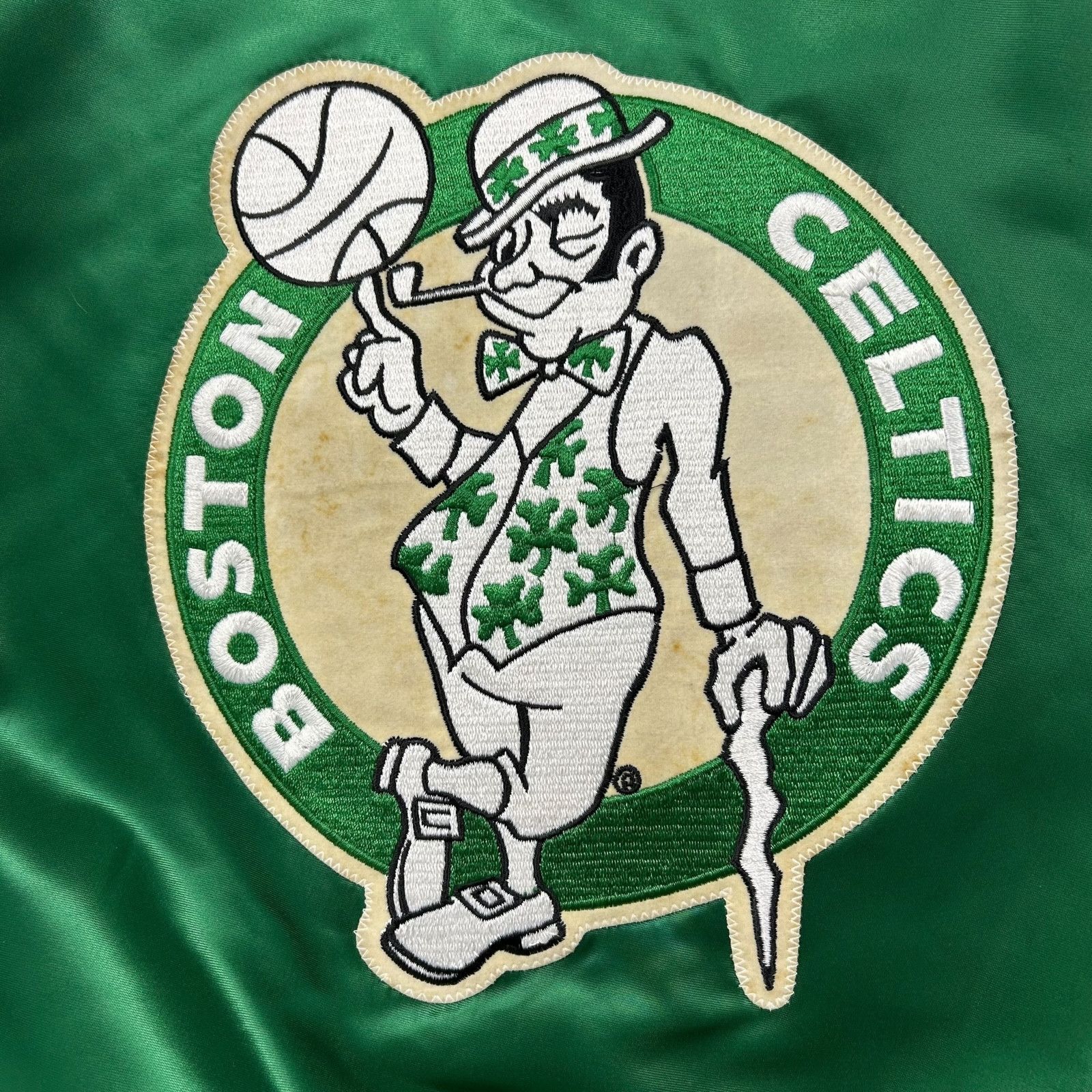 NBA VTG 90s NBA BOSTON CELTICS STARTER SATIN JACKET BIG PATCH Size US M / EU 48-50 / 2 - 3 Thumbnail