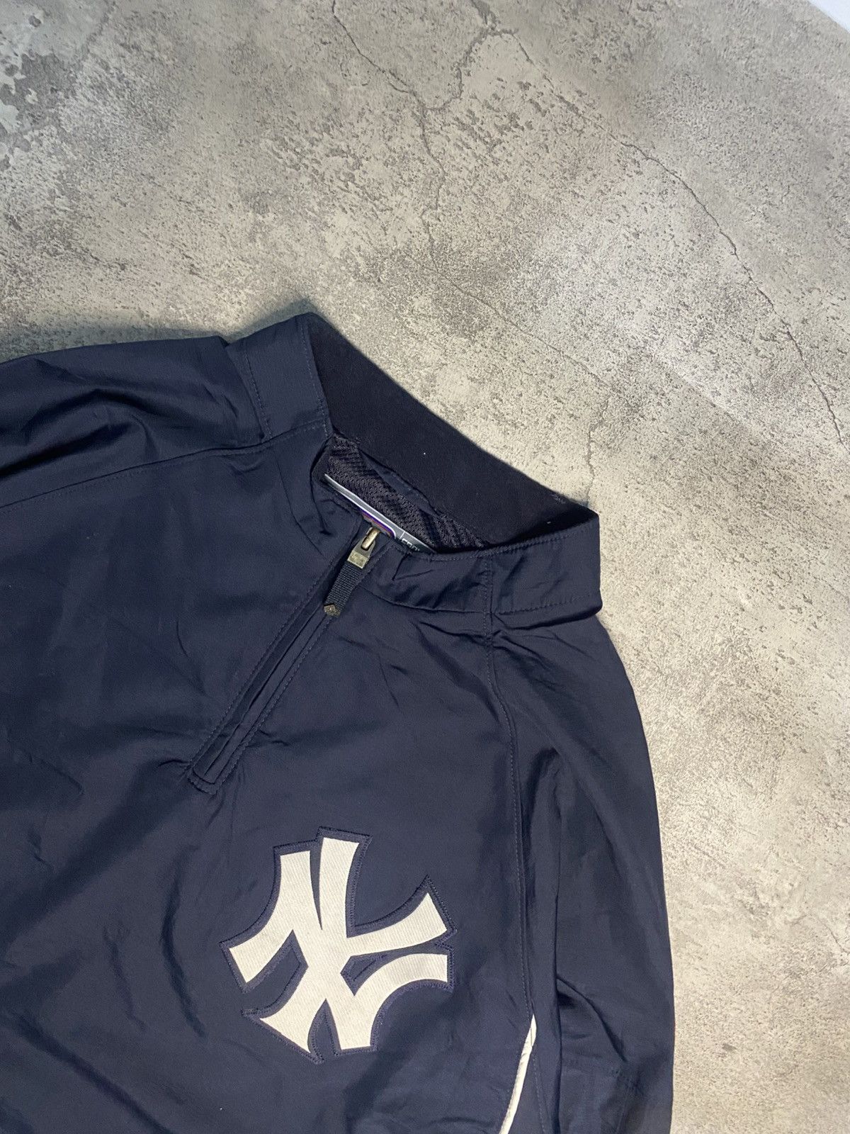 MLB New york yankees jacket mens medium blue 1/4 zip pullover Size US L / EU 52-54 / 3 - 3 Thumbnail