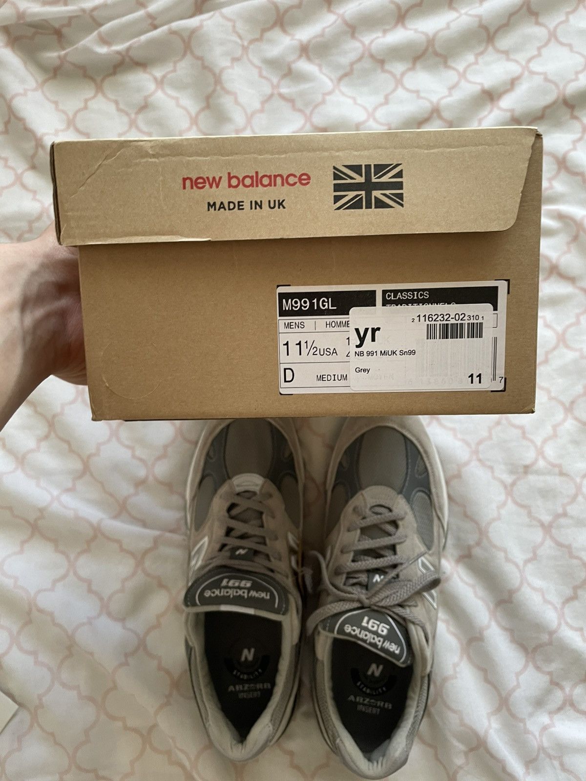 New Balance New Balance Made in UK M991GL Size US 11.5 / EU 44-45 - 8 Thumbnail