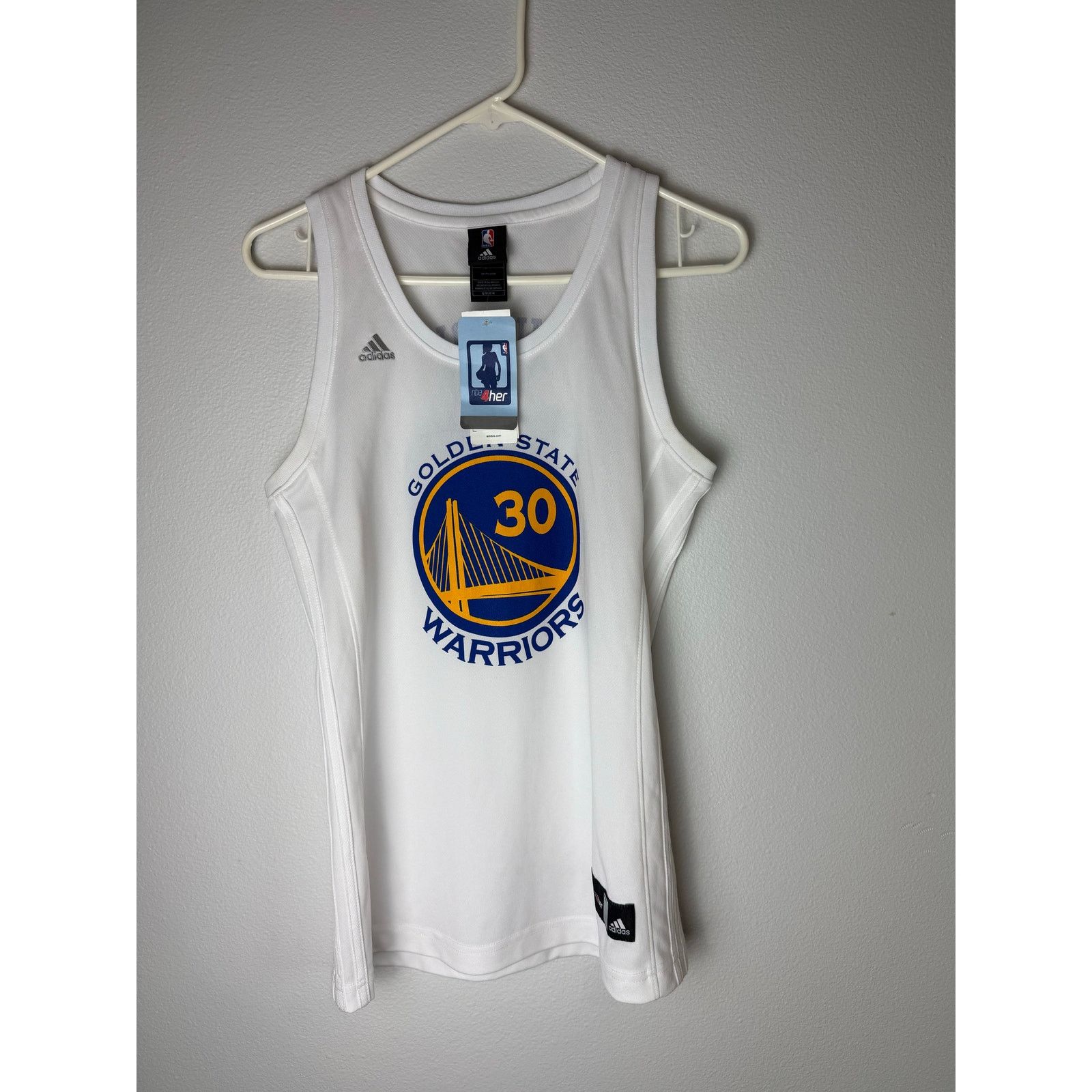 Adidas NWT Steph Curry Golden State Warriors 2015 Womens M ersey Size M / US 6-8 / IT 42-44 - 4 Thumbnail