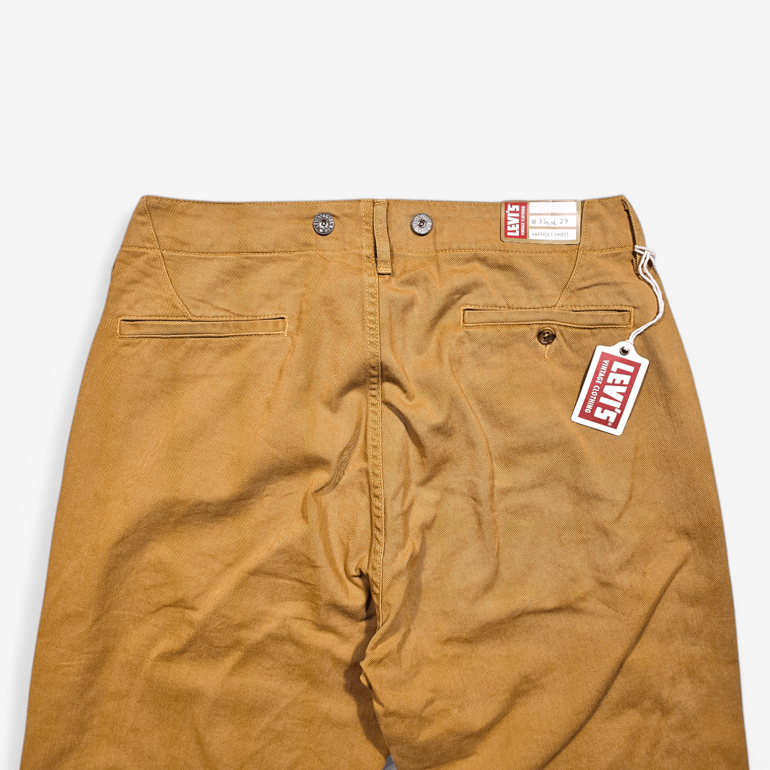 Levi's Vintage Clothing NWT Levi's Vintage Clothing 1920's Born Brown Chinos W31L29 Size US 31 - 7 Thumbnail