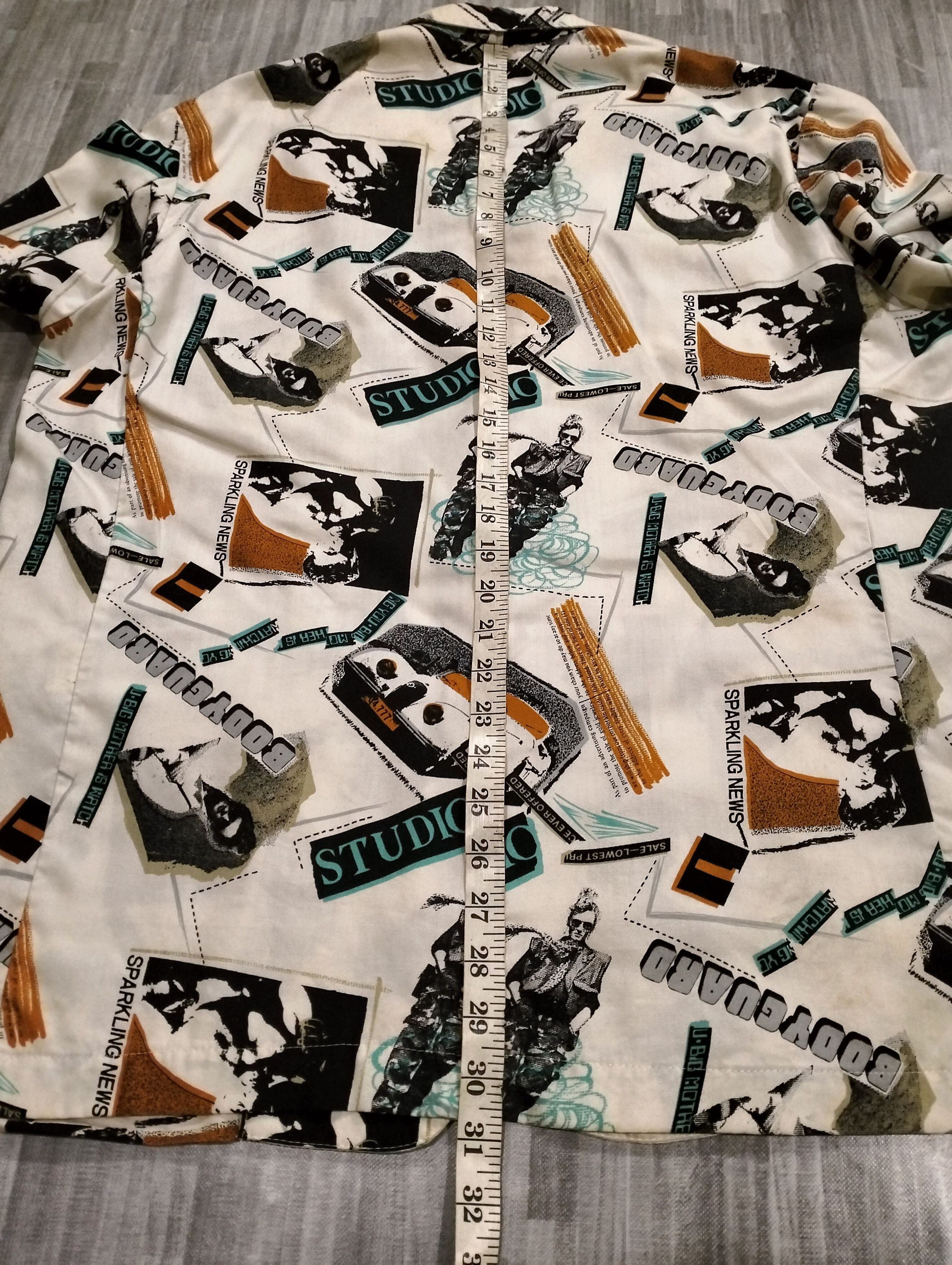 If Six Was Nine Japanese Brand Studio Bodyguard Full Print Blazer Jacket Size US L / EU 52-54 / 3 - 21 Thumbnail