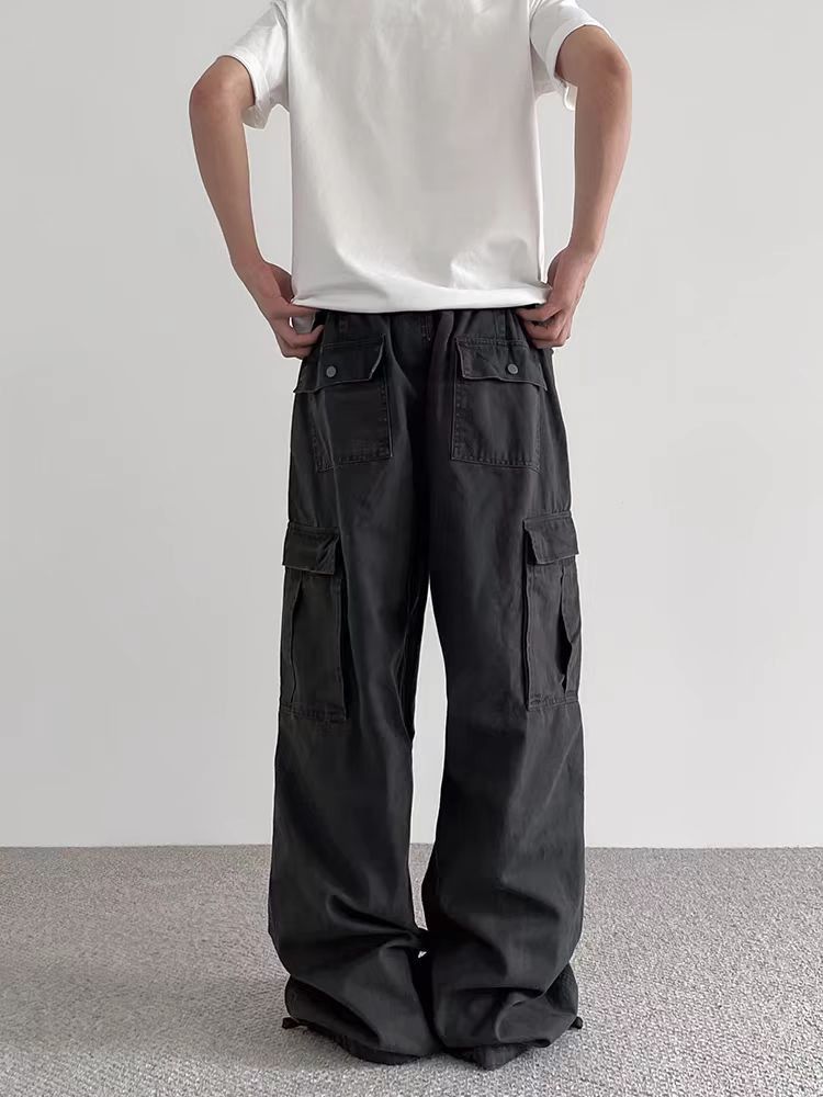 Japanese Brand × Vintage Vintage multi-pocket washed baggy work casual trousers Size US 32 / EU 48 - 2 Thumbnail