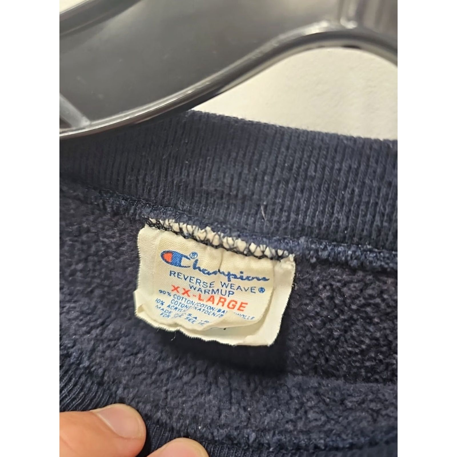 Champion VINTAGE Champion Sweatshirt Navy Blue 2XL USA Reversible Reverse Weave Mens Pullover Size US XXL / EU 58 / 5 - 2 Thumbnail