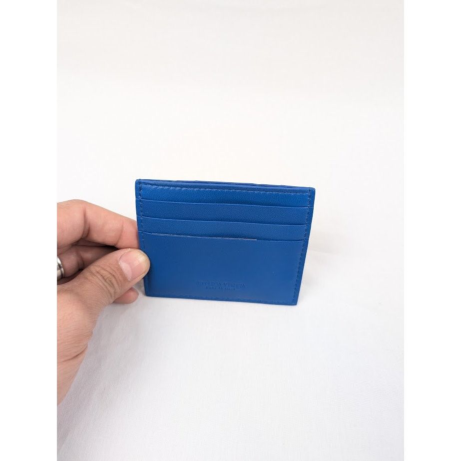 Bottega Veneta o1rshd1 Size: OS / Intrecciao Nappa Card Case in Blue Size ONE SIZE - 4 Thumbnail